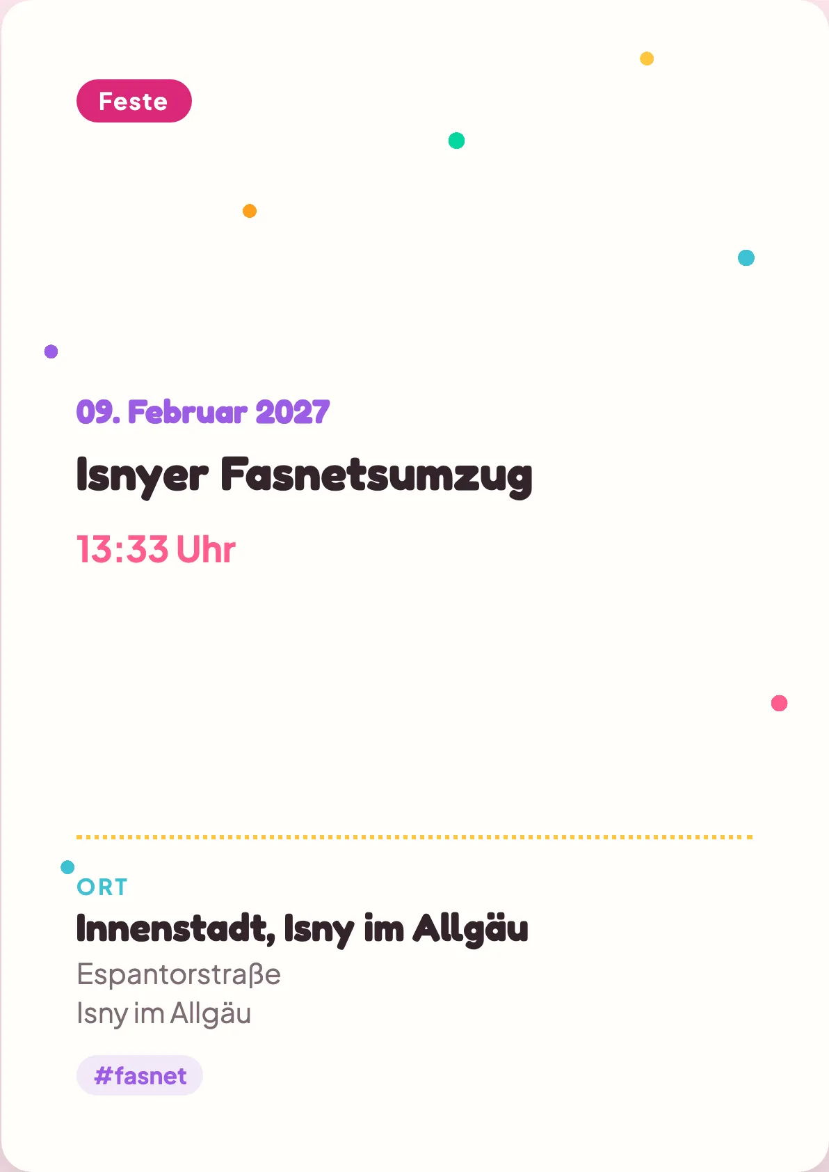 Veranstaltungsflyer