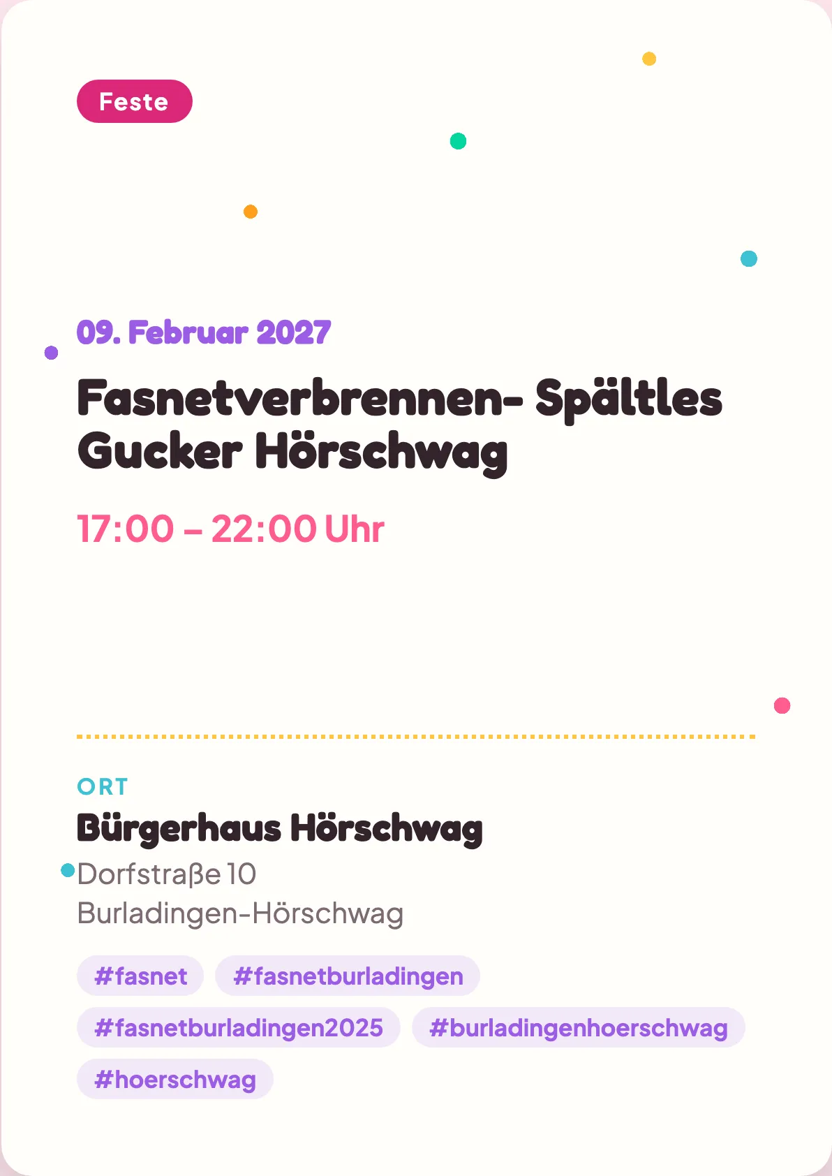Veranstaltungsflyer