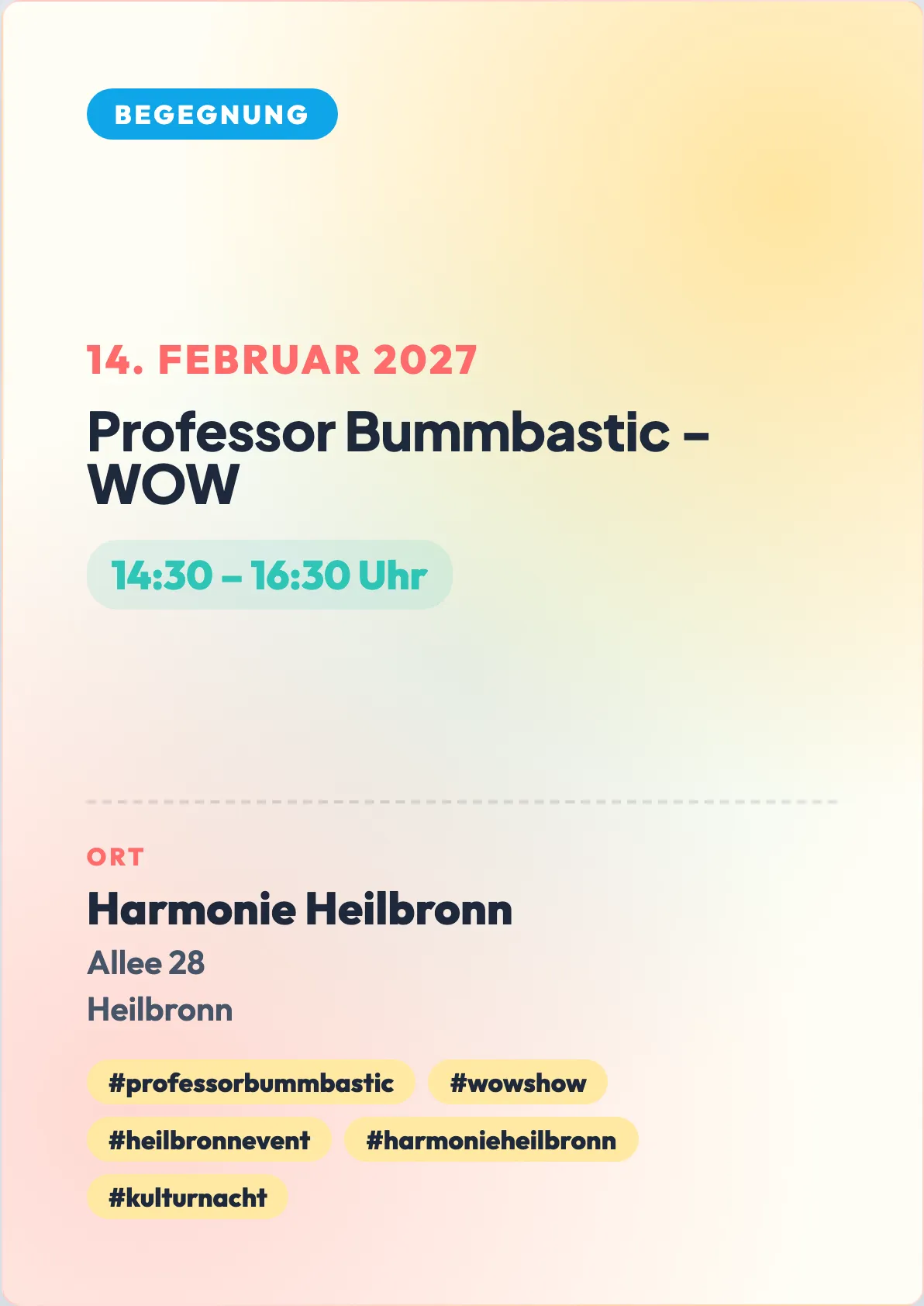 Veranstaltungsflyer
