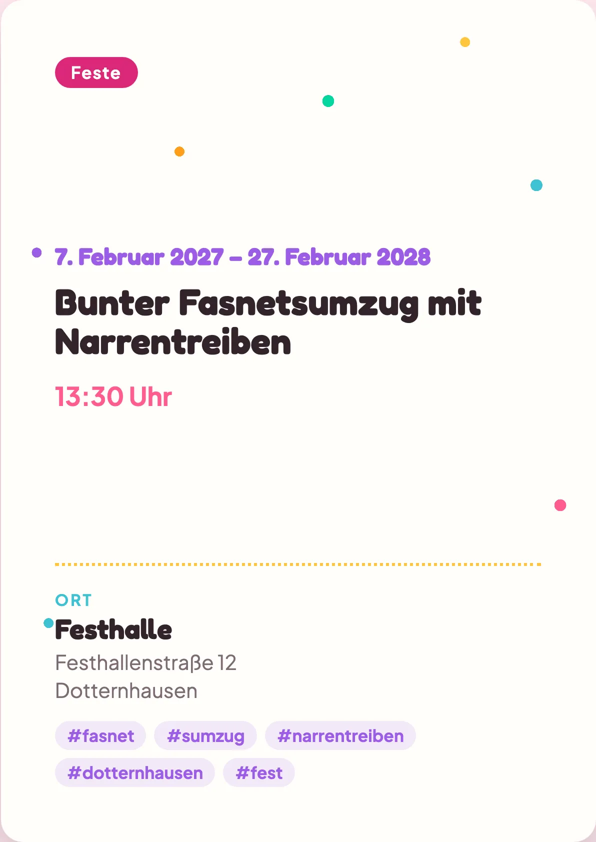 Veranstaltungsflyer