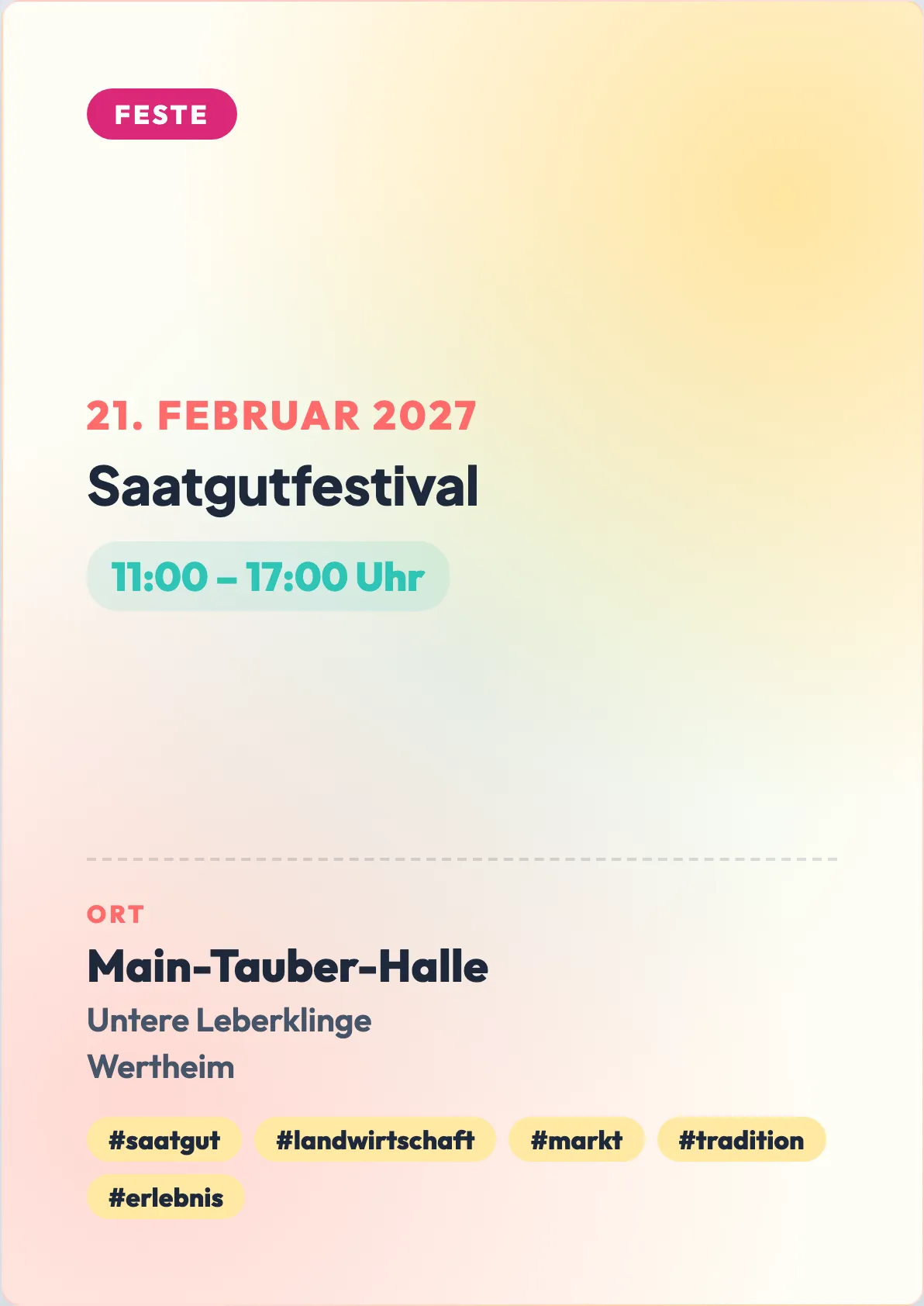Veranstaltungsflyer