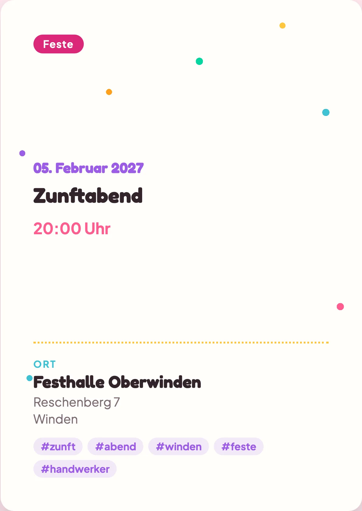 Veranstaltungsflyer