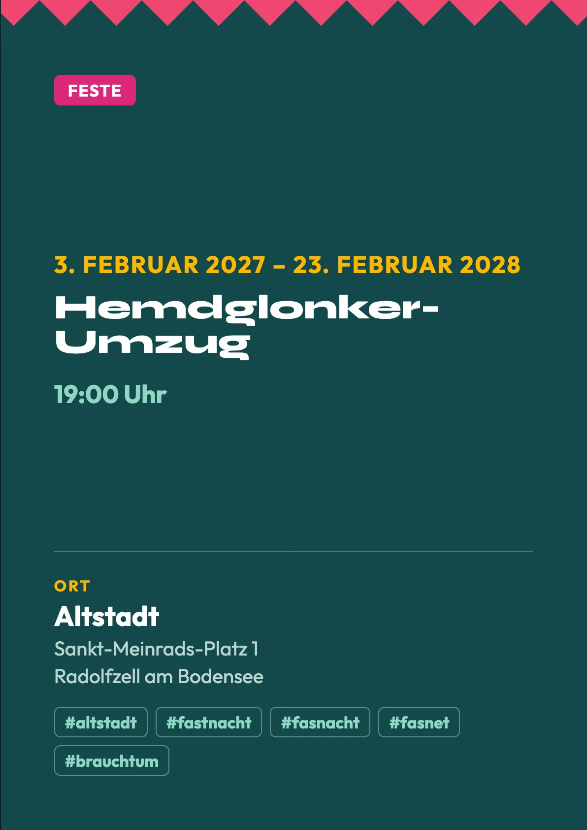 Veranstaltungsflyer