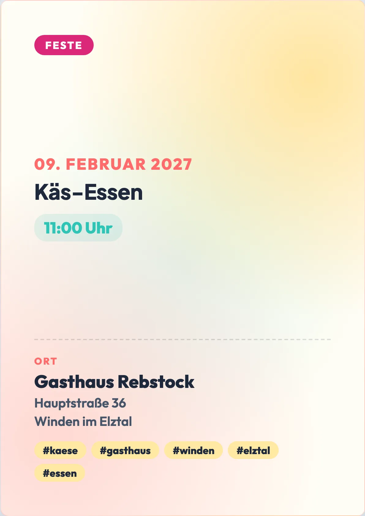 Veranstaltungsflyer