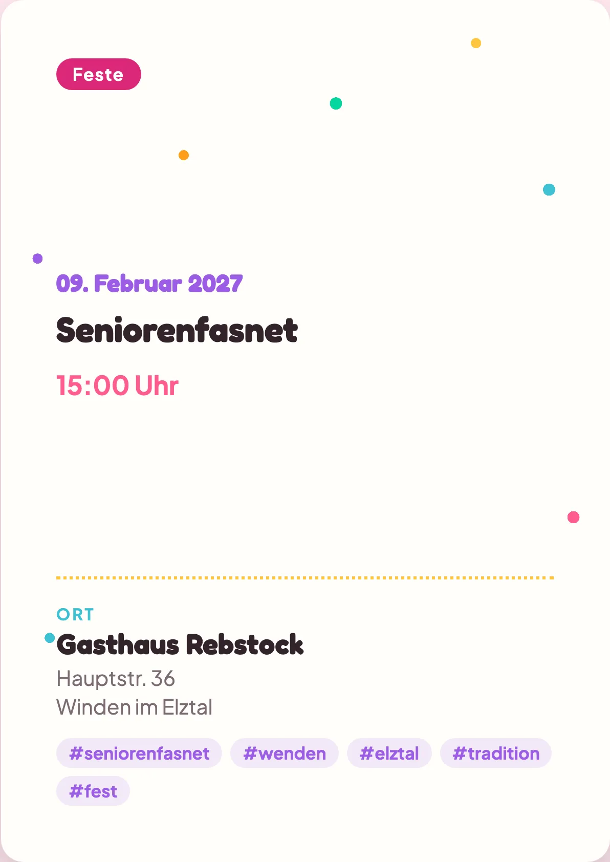 Veranstaltungsflyer