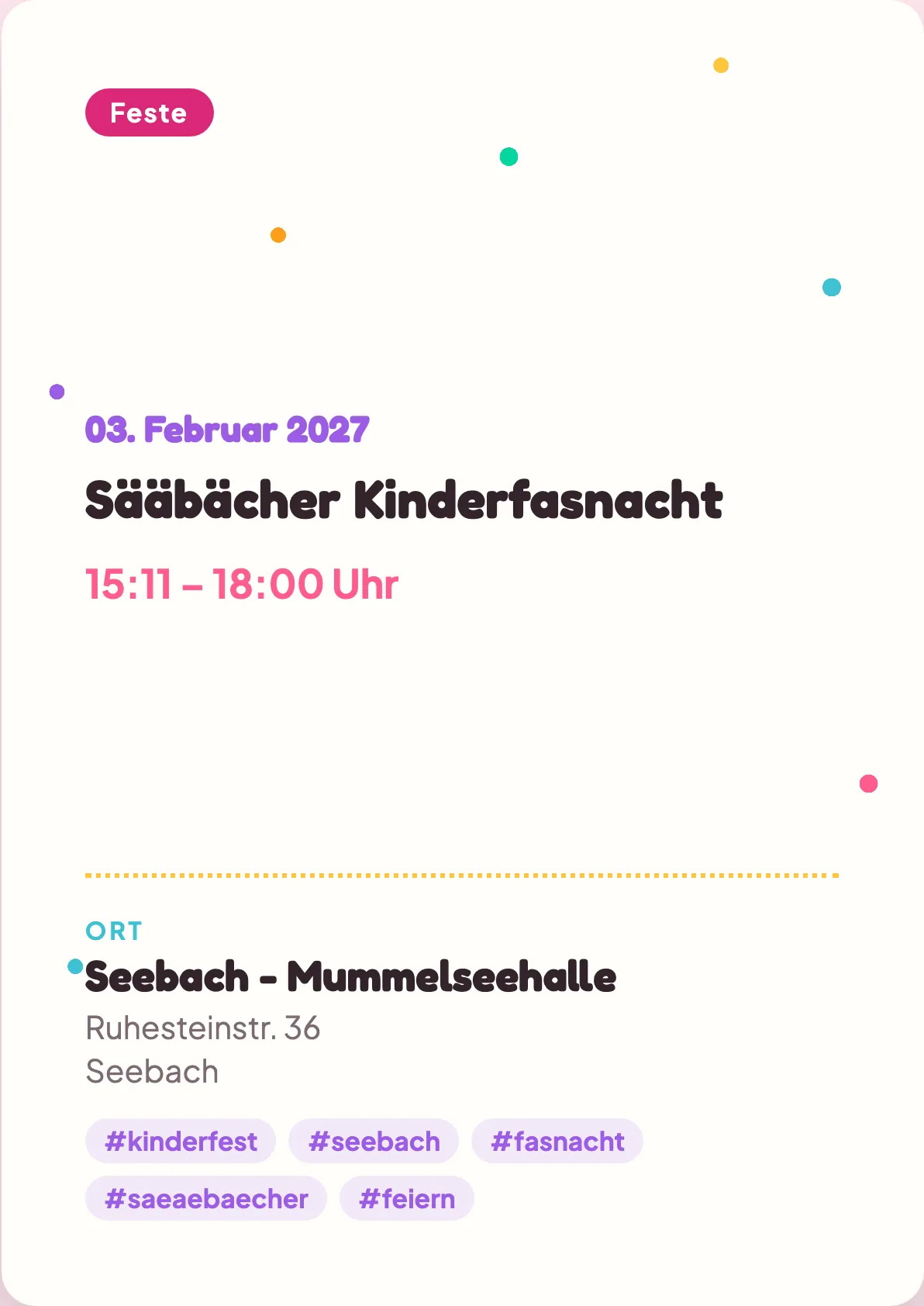 Veranstaltungsflyer