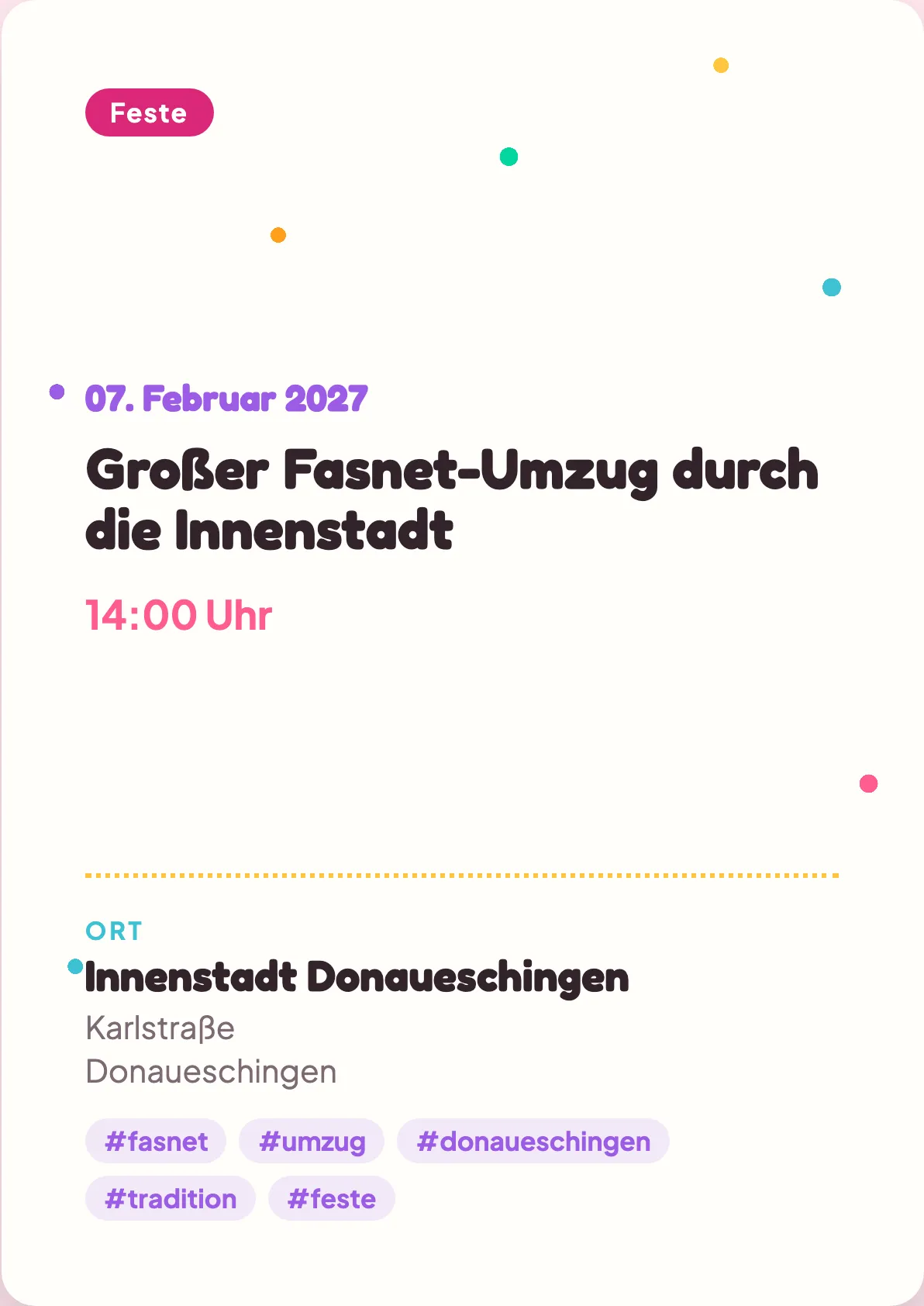 Veranstaltungsflyer