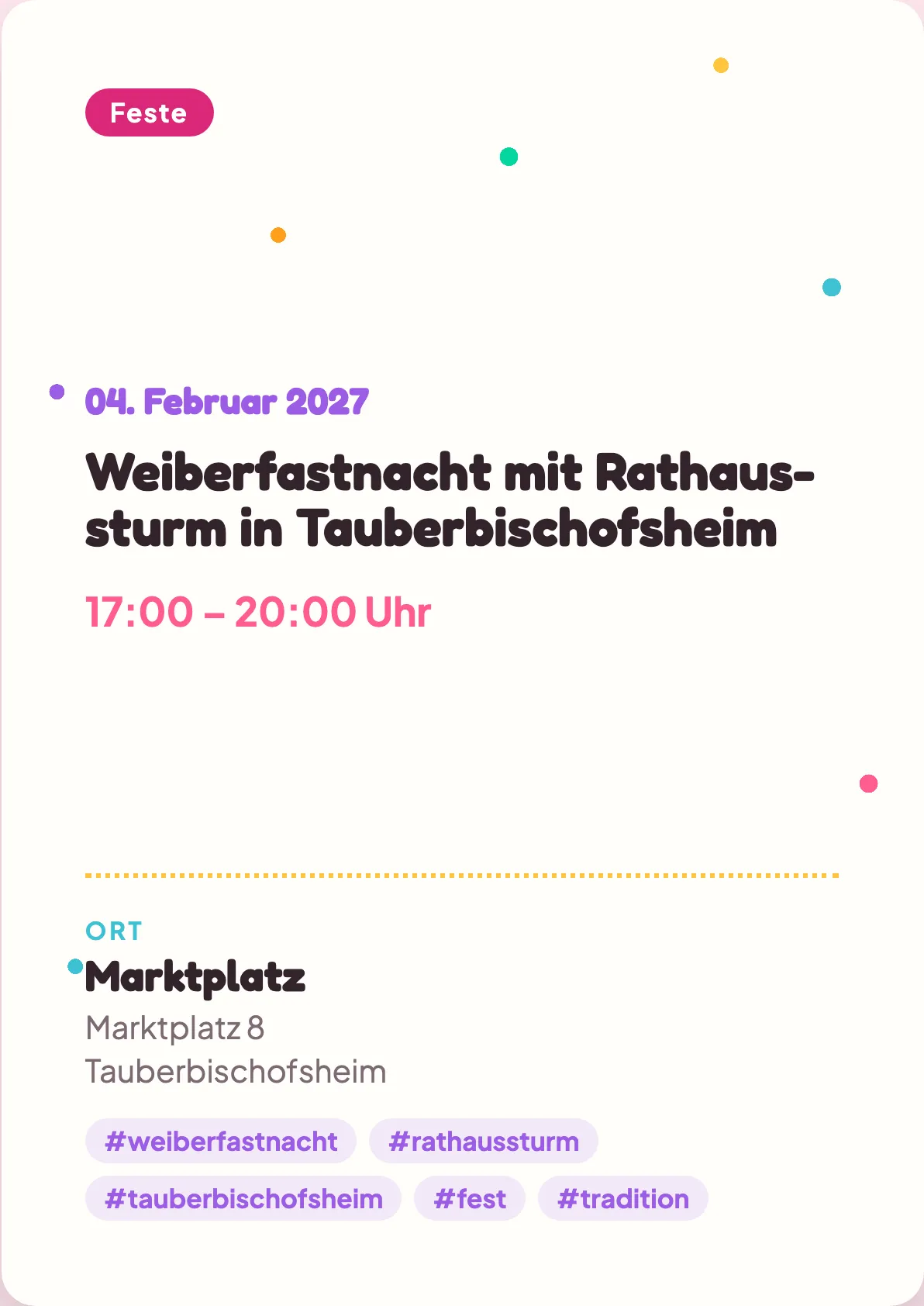 Veranstaltungsflyer