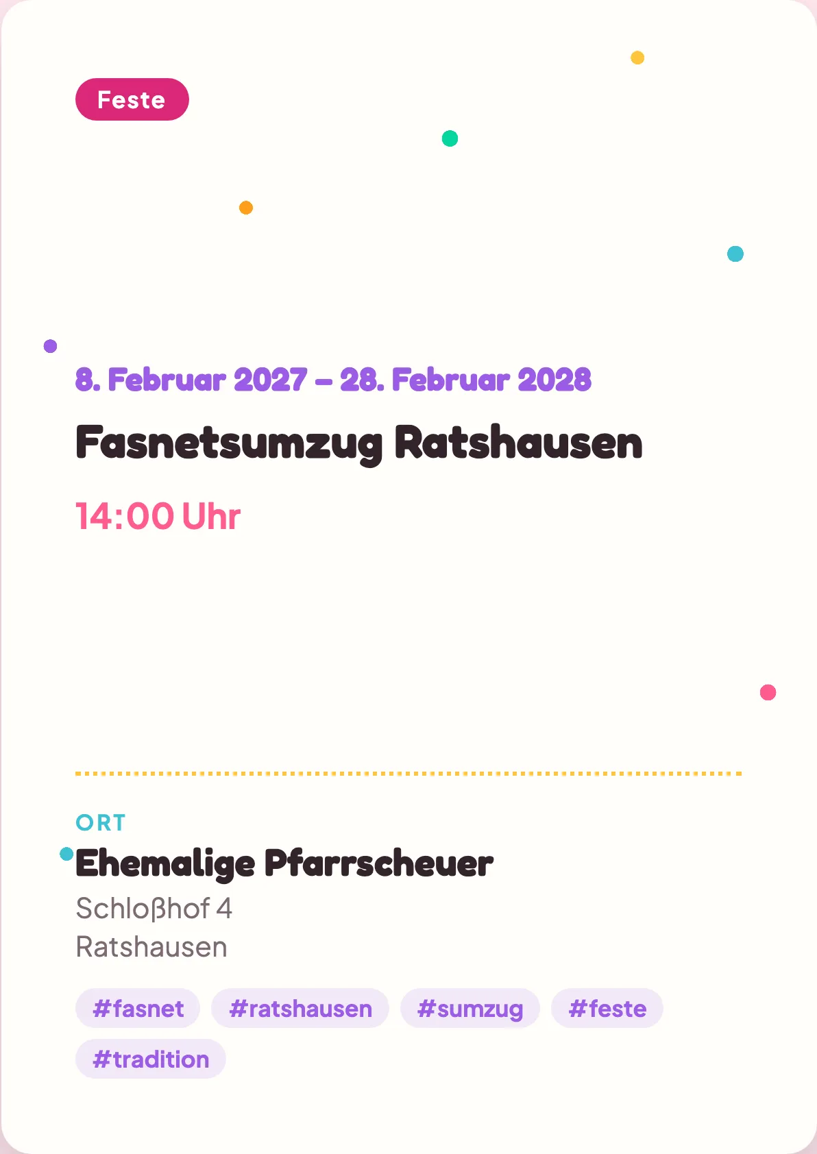 Veranstaltungsflyer