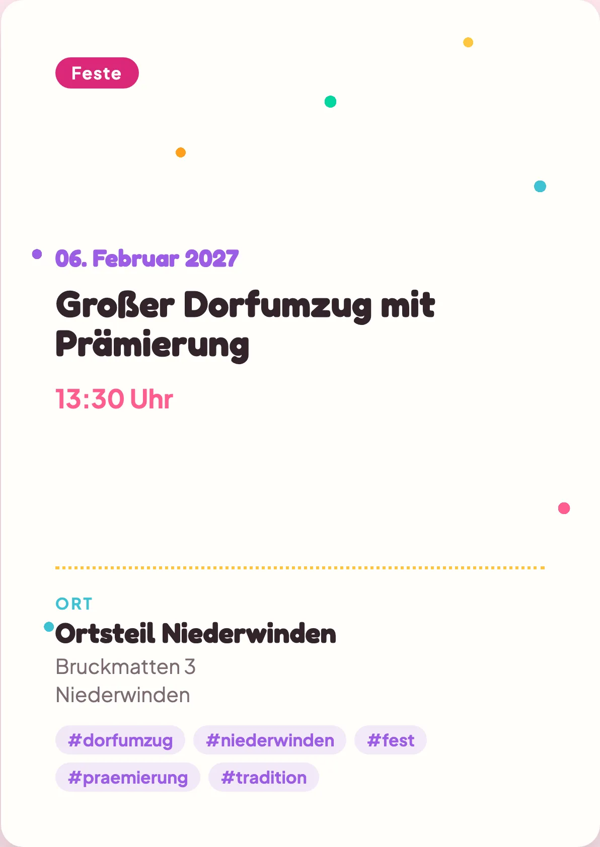 Veranstaltungsflyer