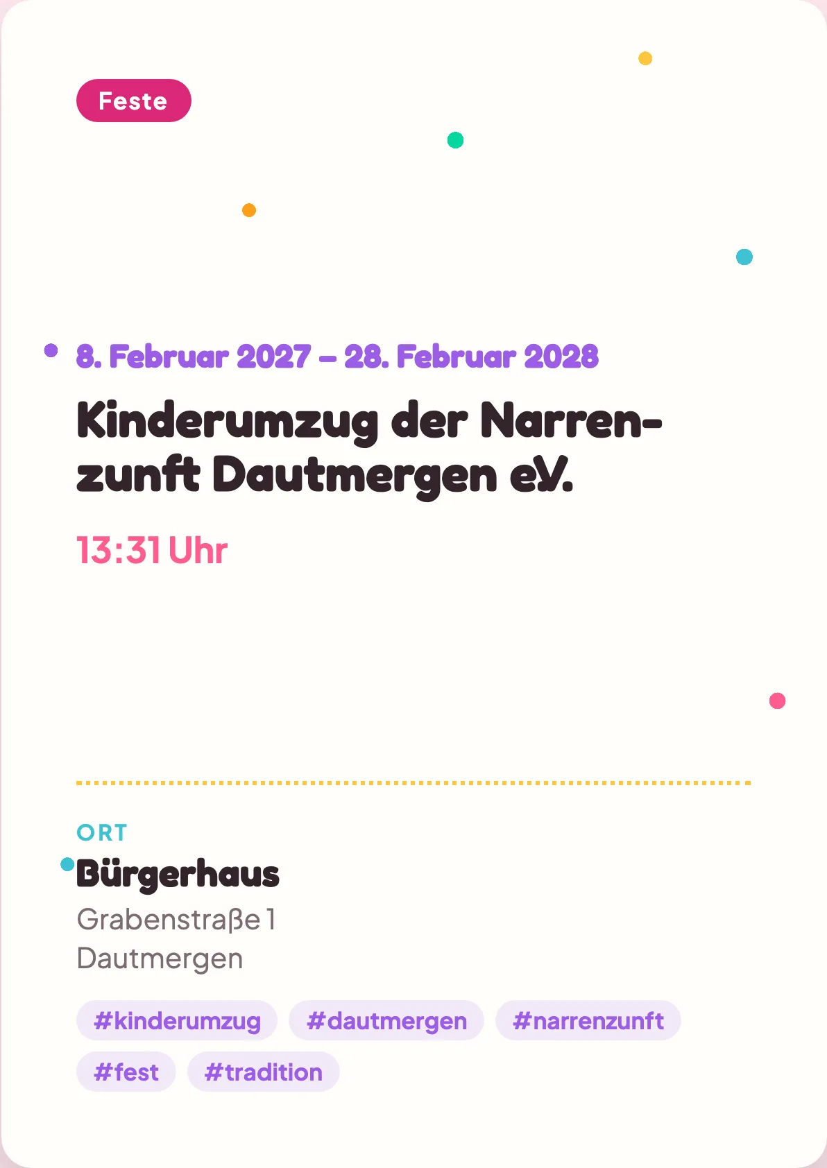 Veranstaltungsflyer