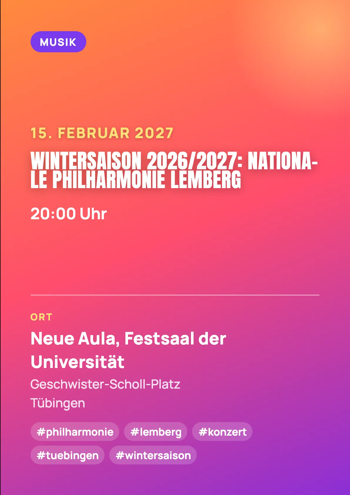 Veranstaltungsflyer