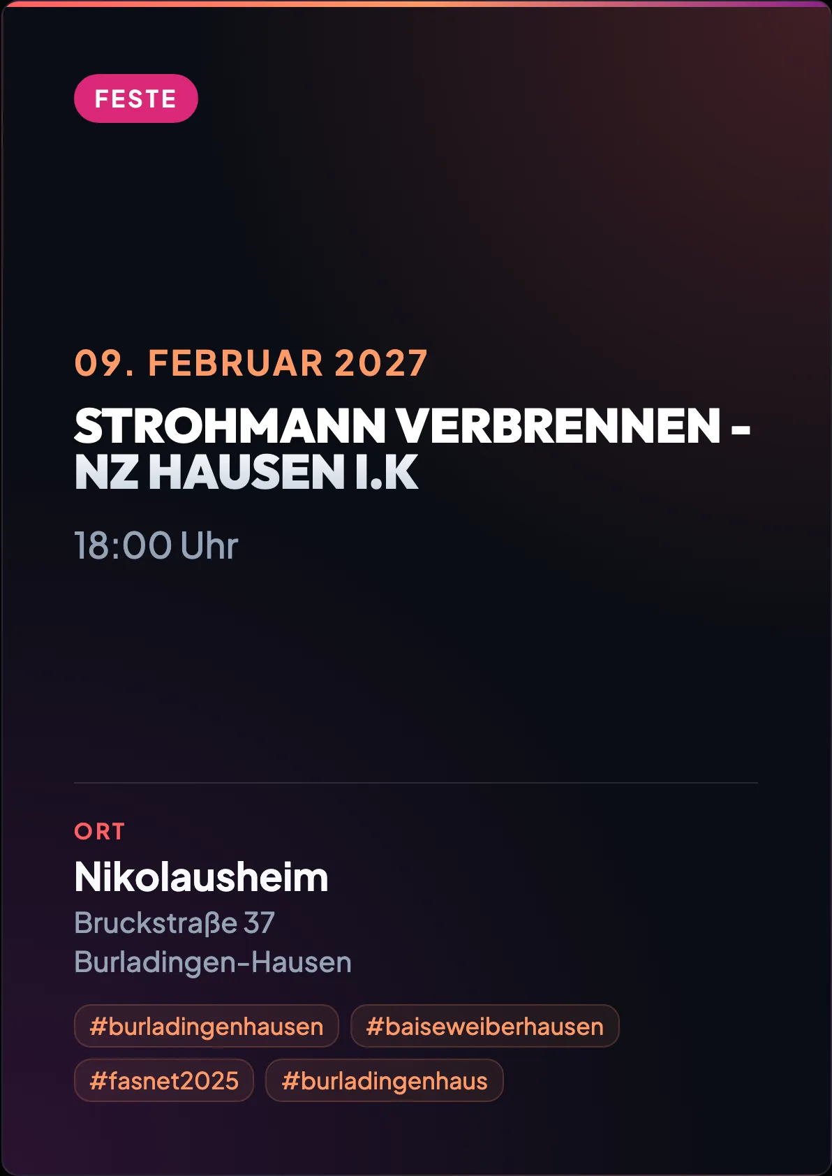 Veranstaltungsflyer