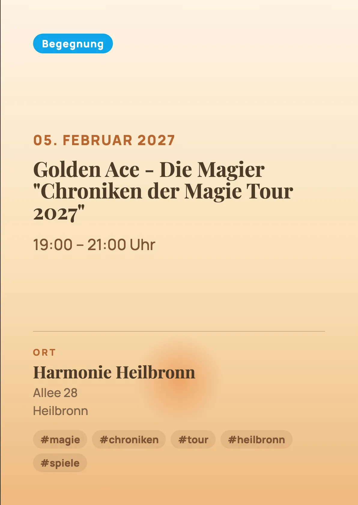 Veranstaltungsflyer