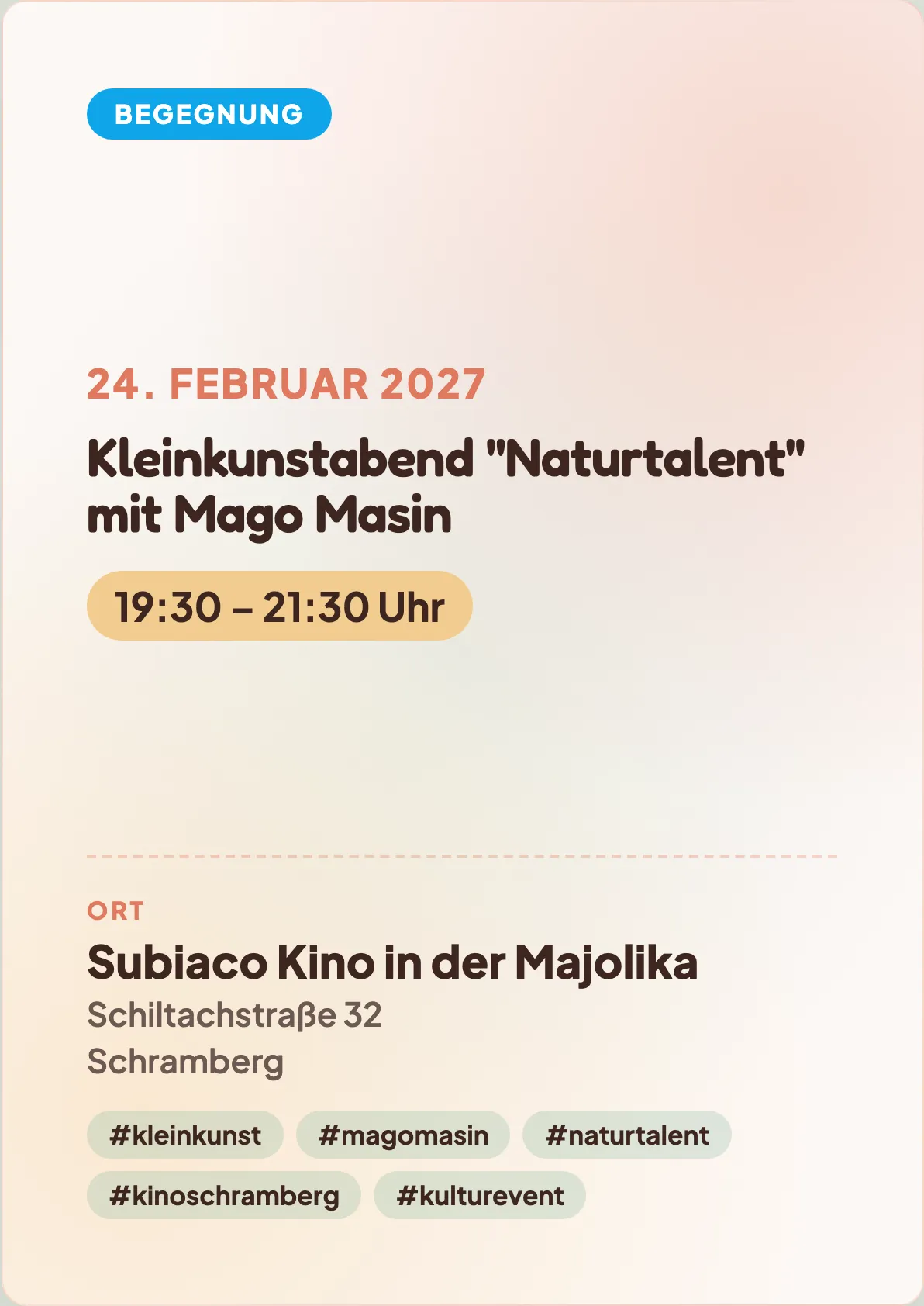 Veranstaltungsflyer
