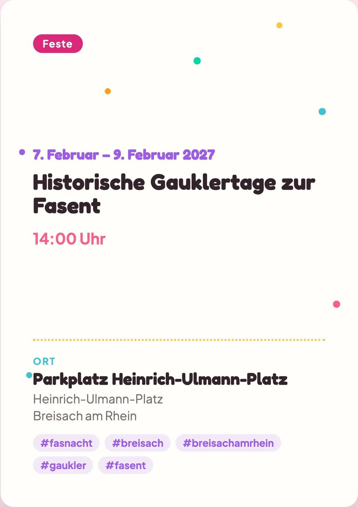 Veranstaltungsflyer
