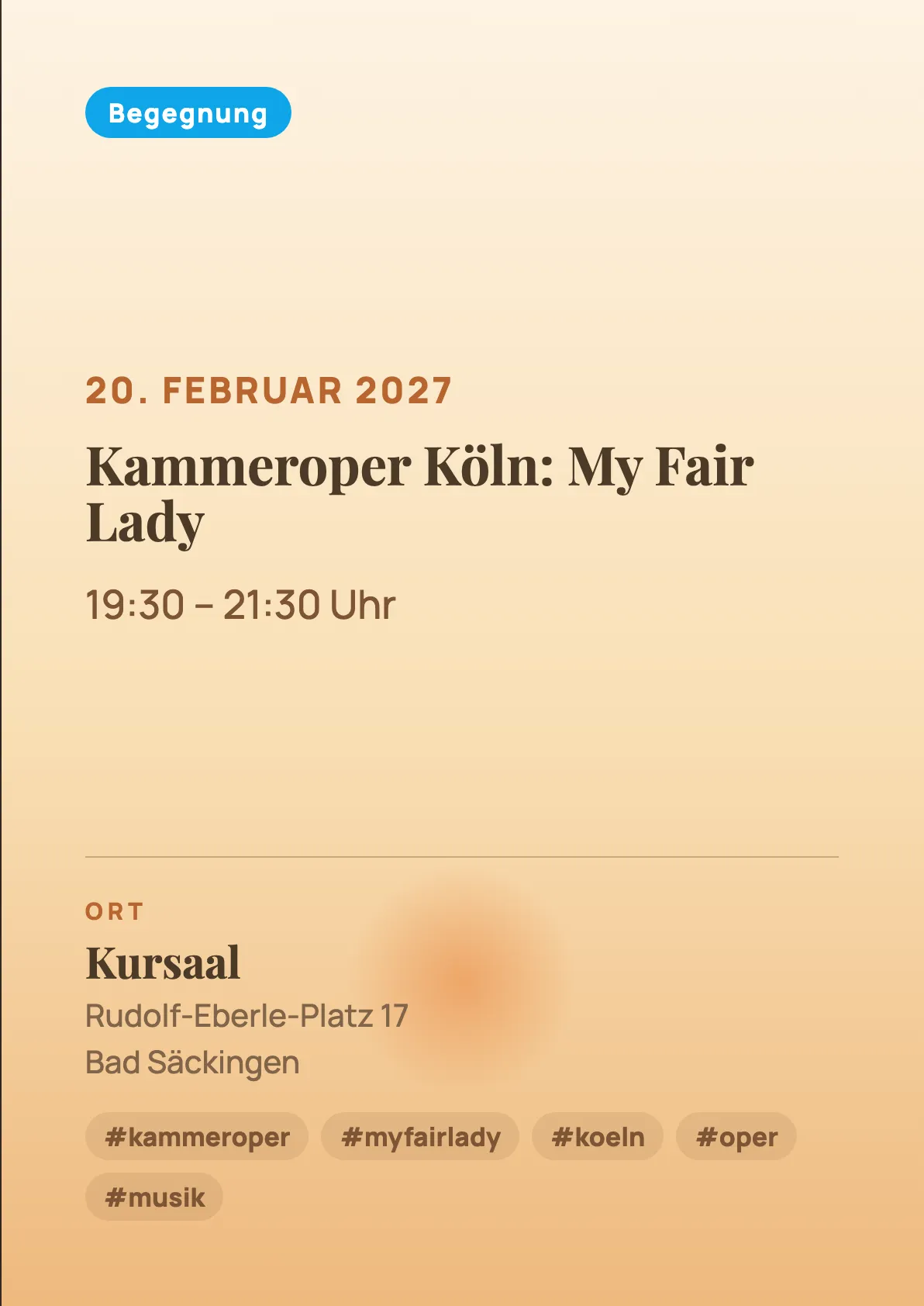 Veranstaltungsflyer