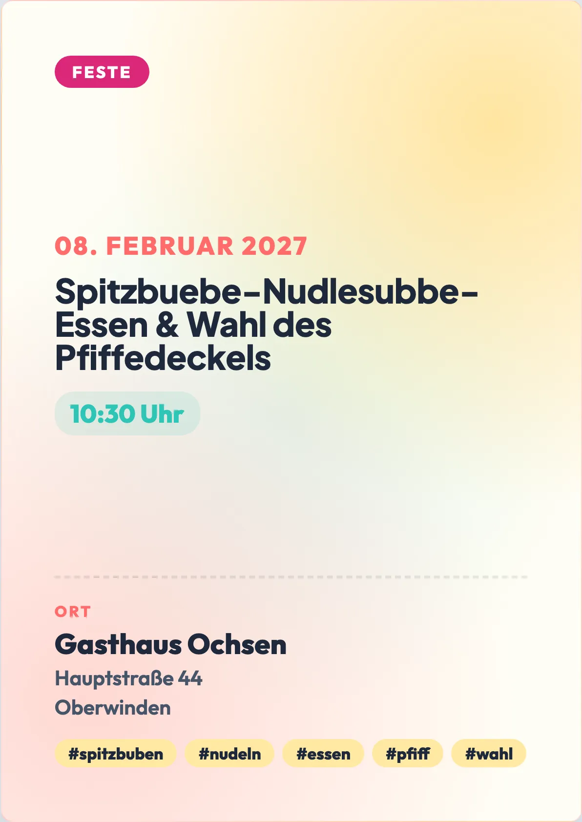 Veranstaltungsflyer