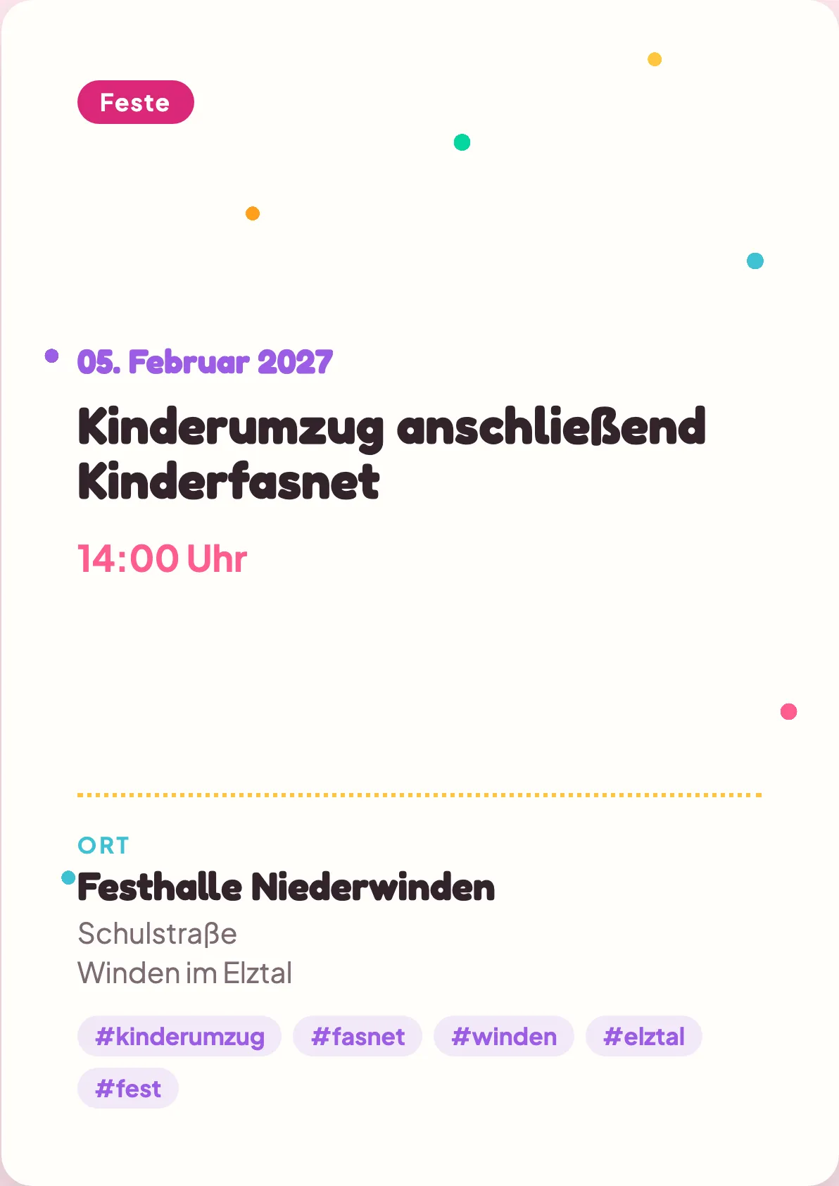 Veranstaltungsflyer