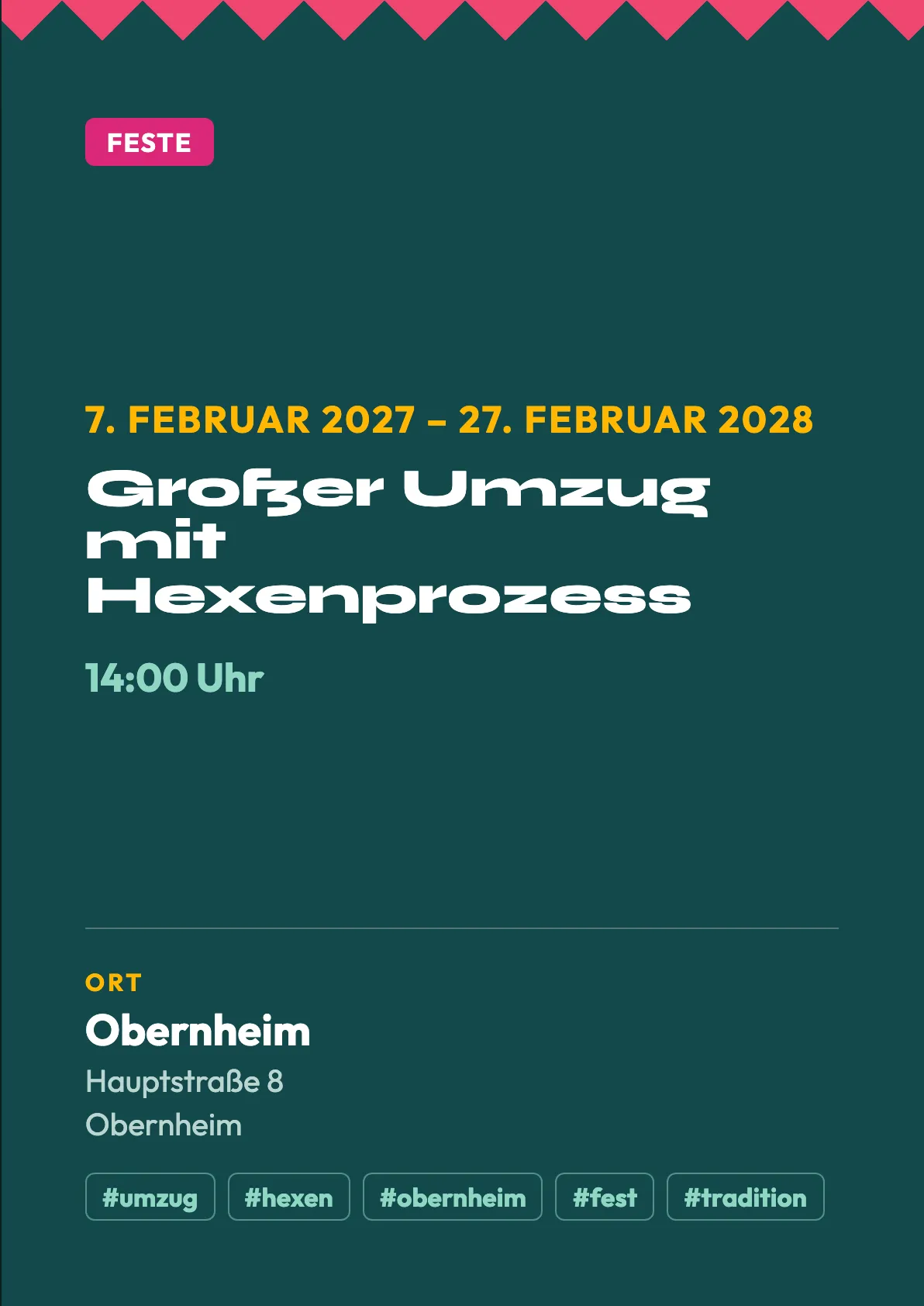 Veranstaltungsflyer