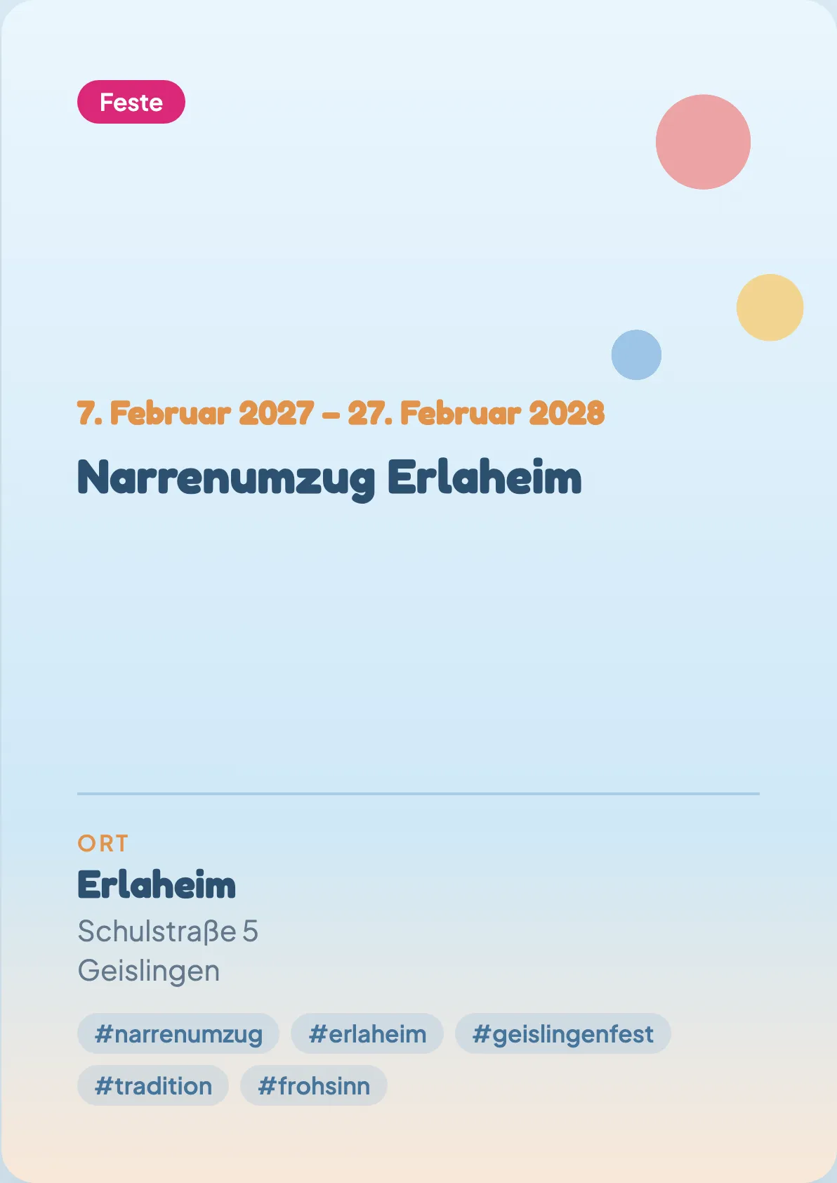 Veranstaltungsflyer