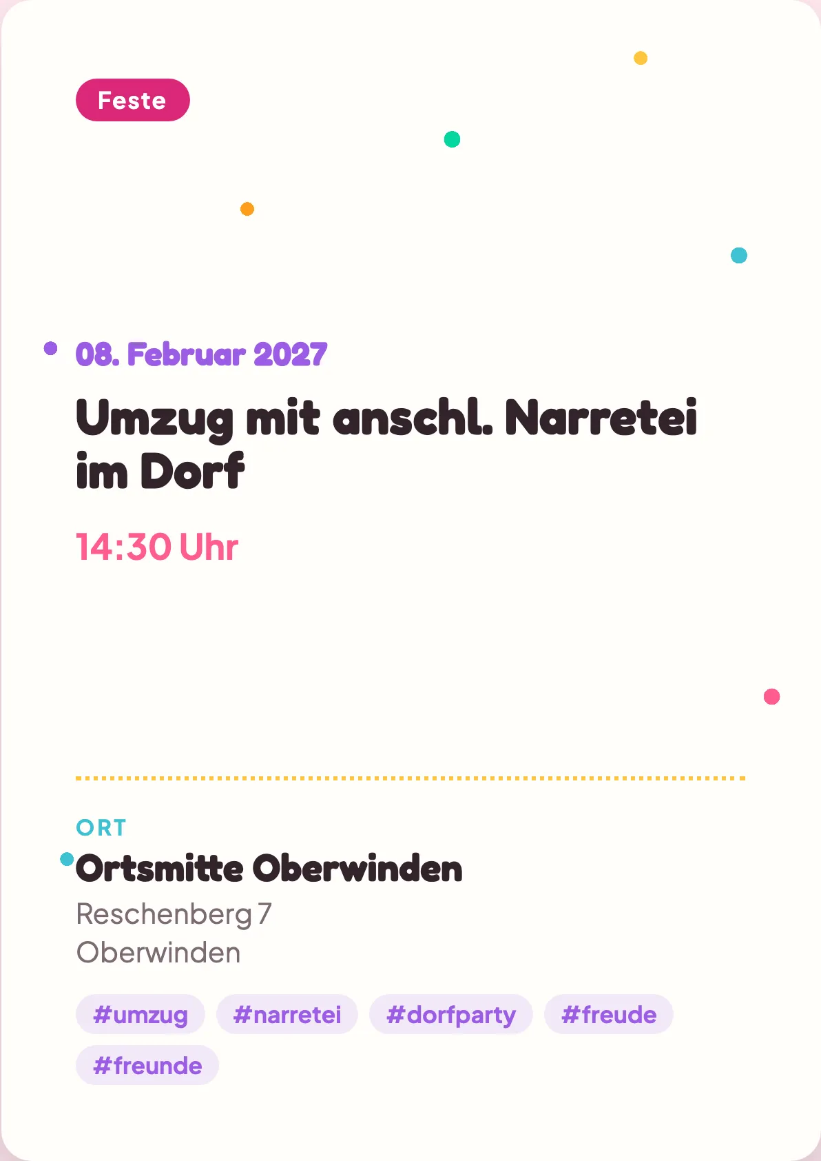 Veranstaltungsflyer