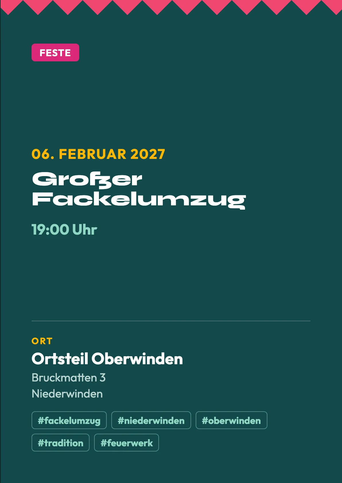 Veranstaltungsflyer