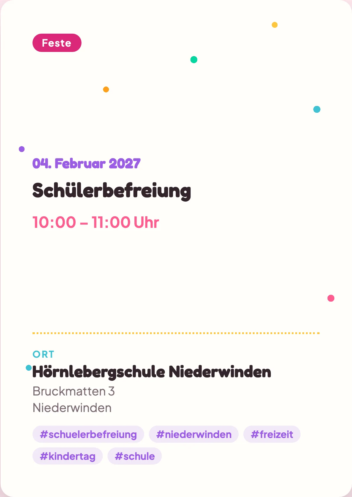Veranstaltungsflyer