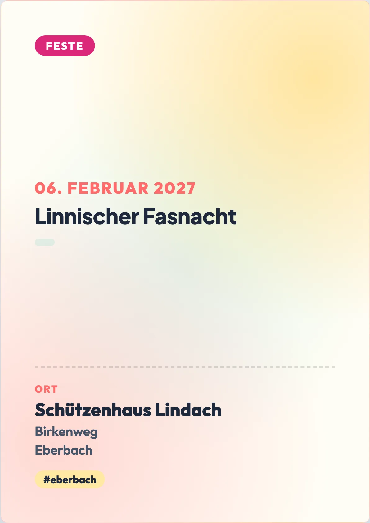 Veranstaltungsflyer