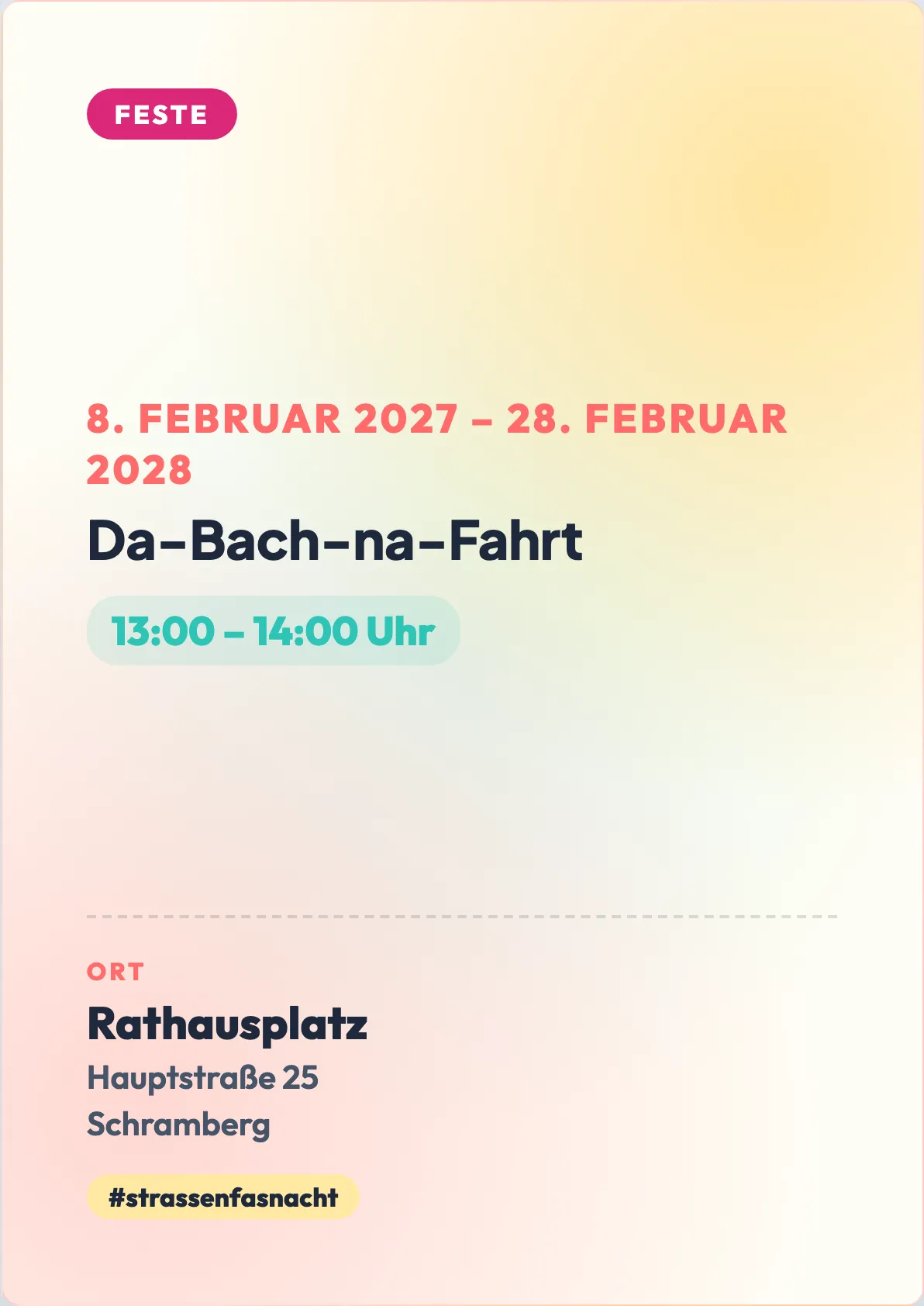 Veranstaltungsflyer