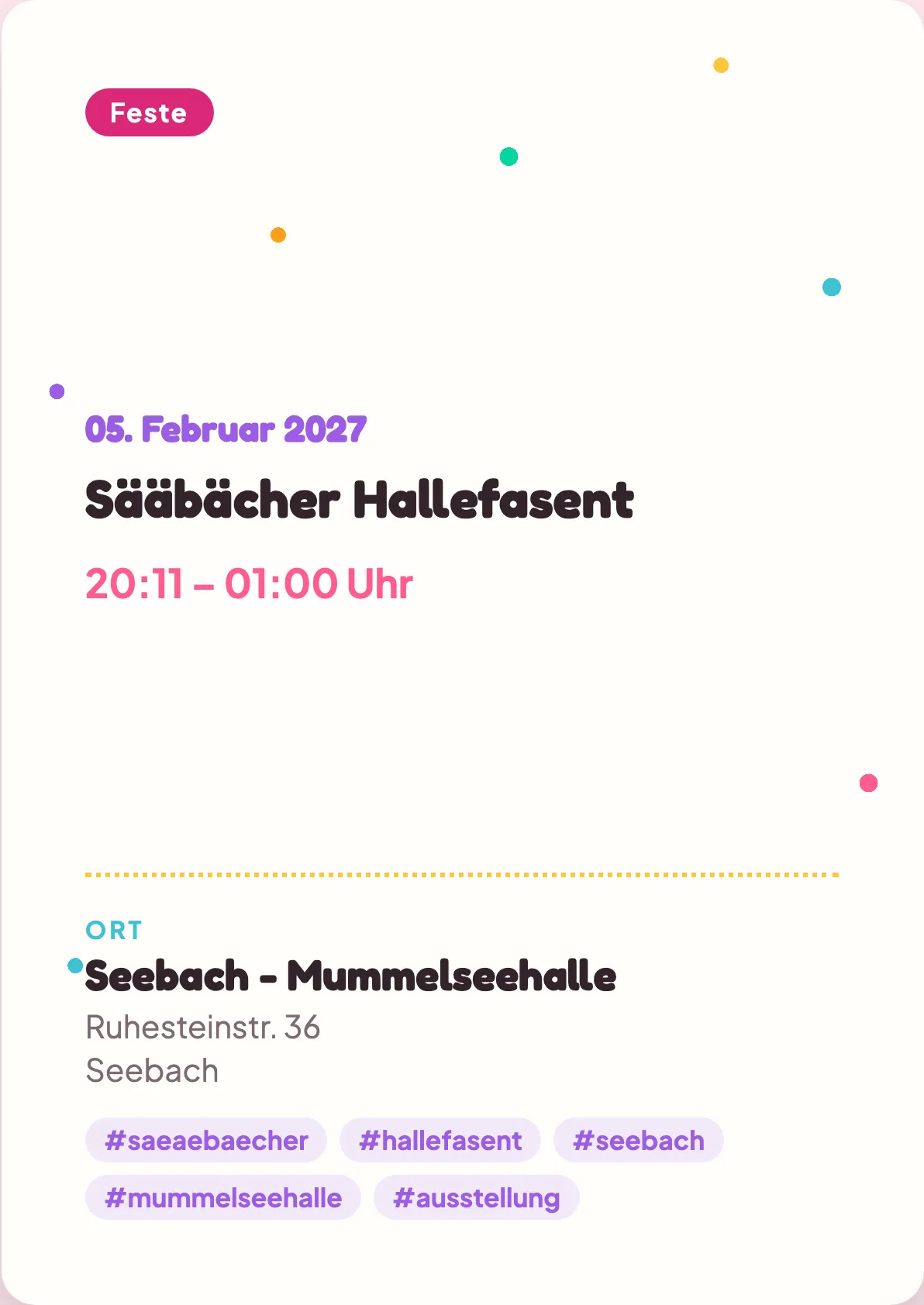 Veranstaltungsflyer