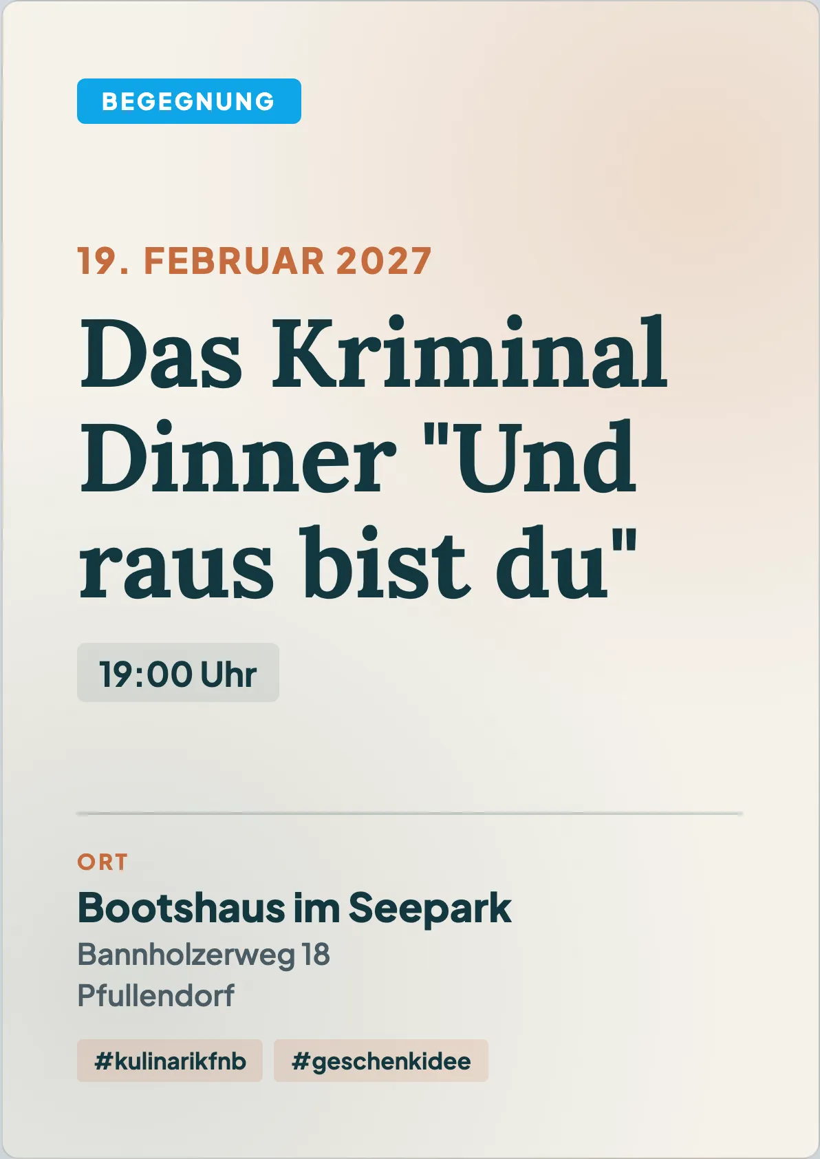 Veranstaltungsflyer