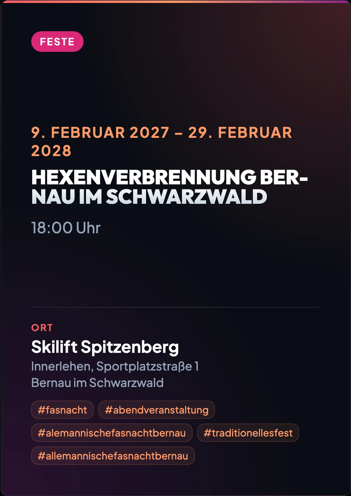 Veranstaltungsflyer