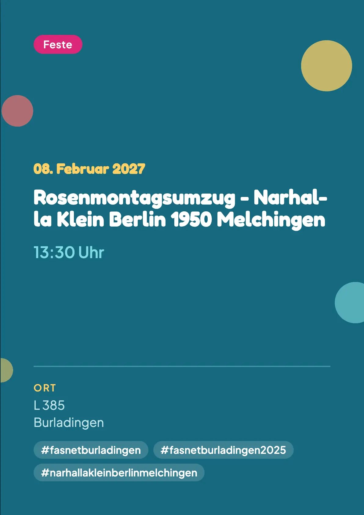 Veranstaltungsflyer