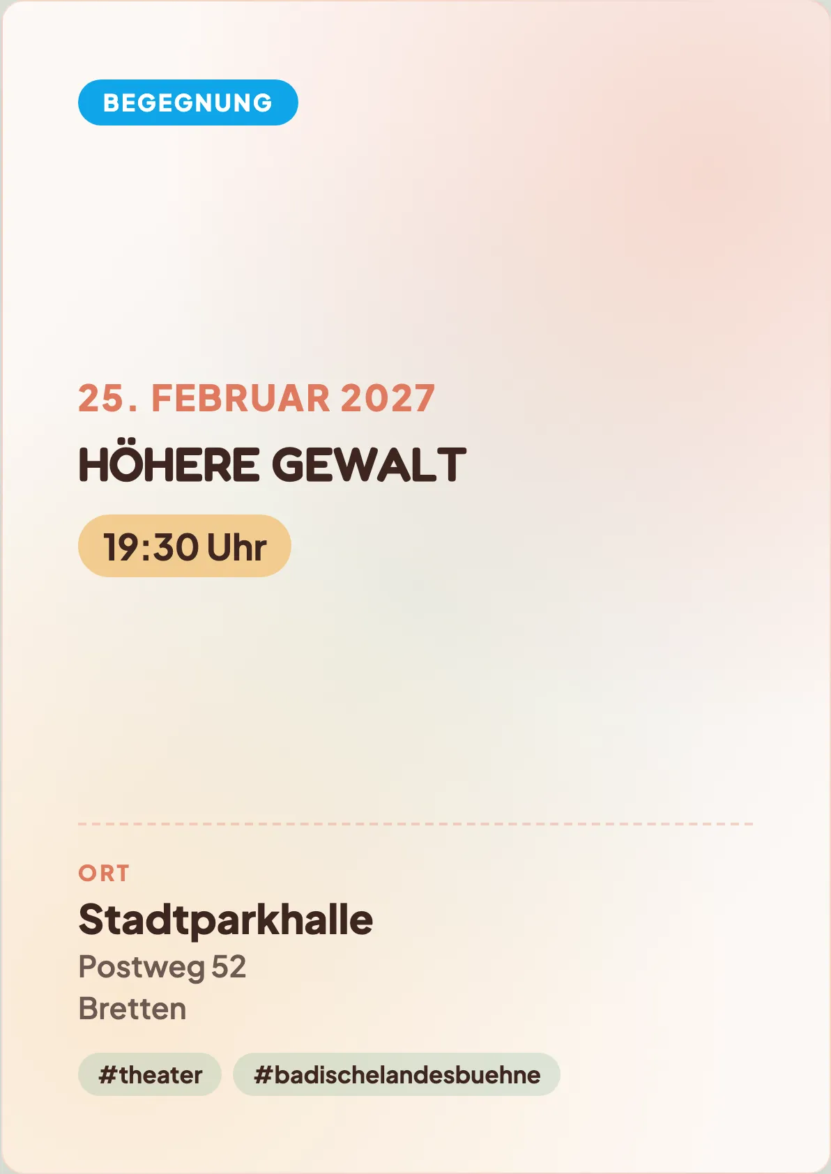 Veranstaltungsflyer
