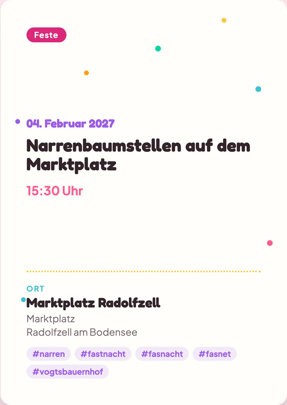 Veranstaltungsflyer