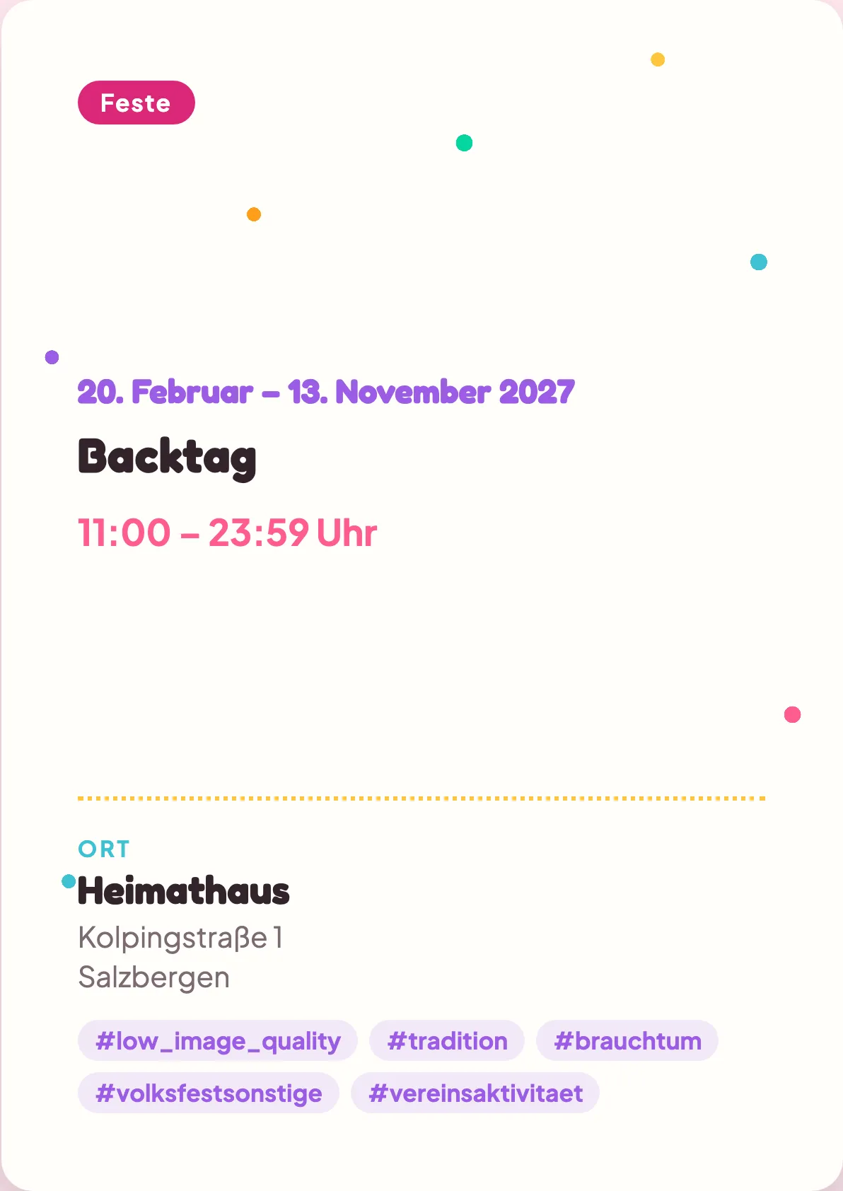 Veranstaltungsflyer