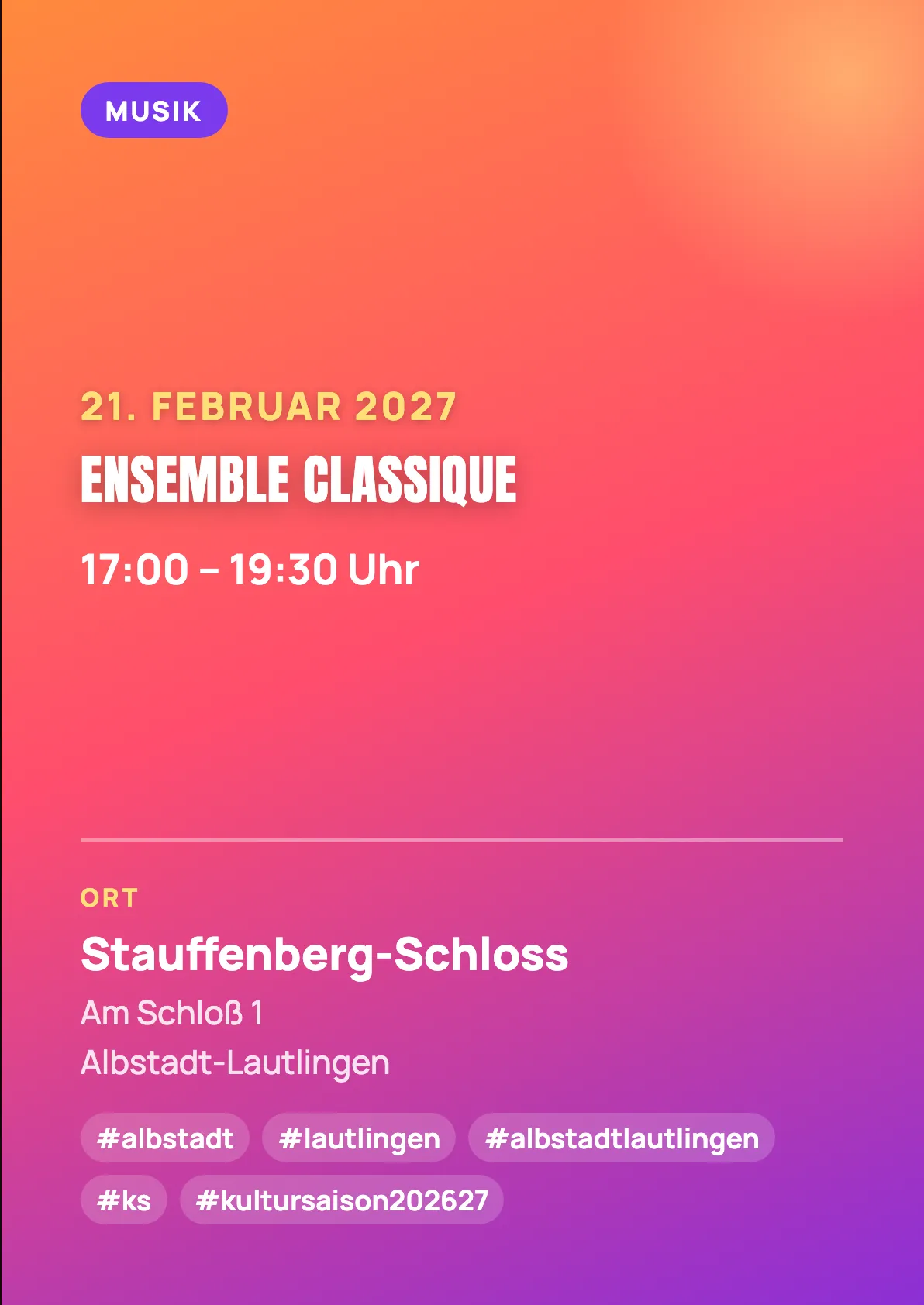 Veranstaltungsflyer