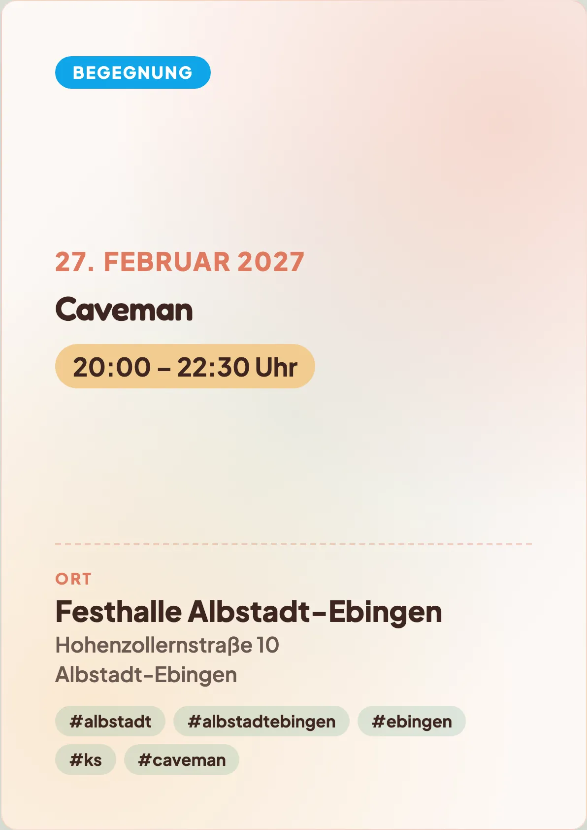 Veranstaltungsflyer