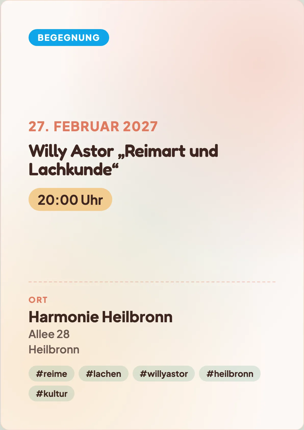 Veranstaltungsflyer