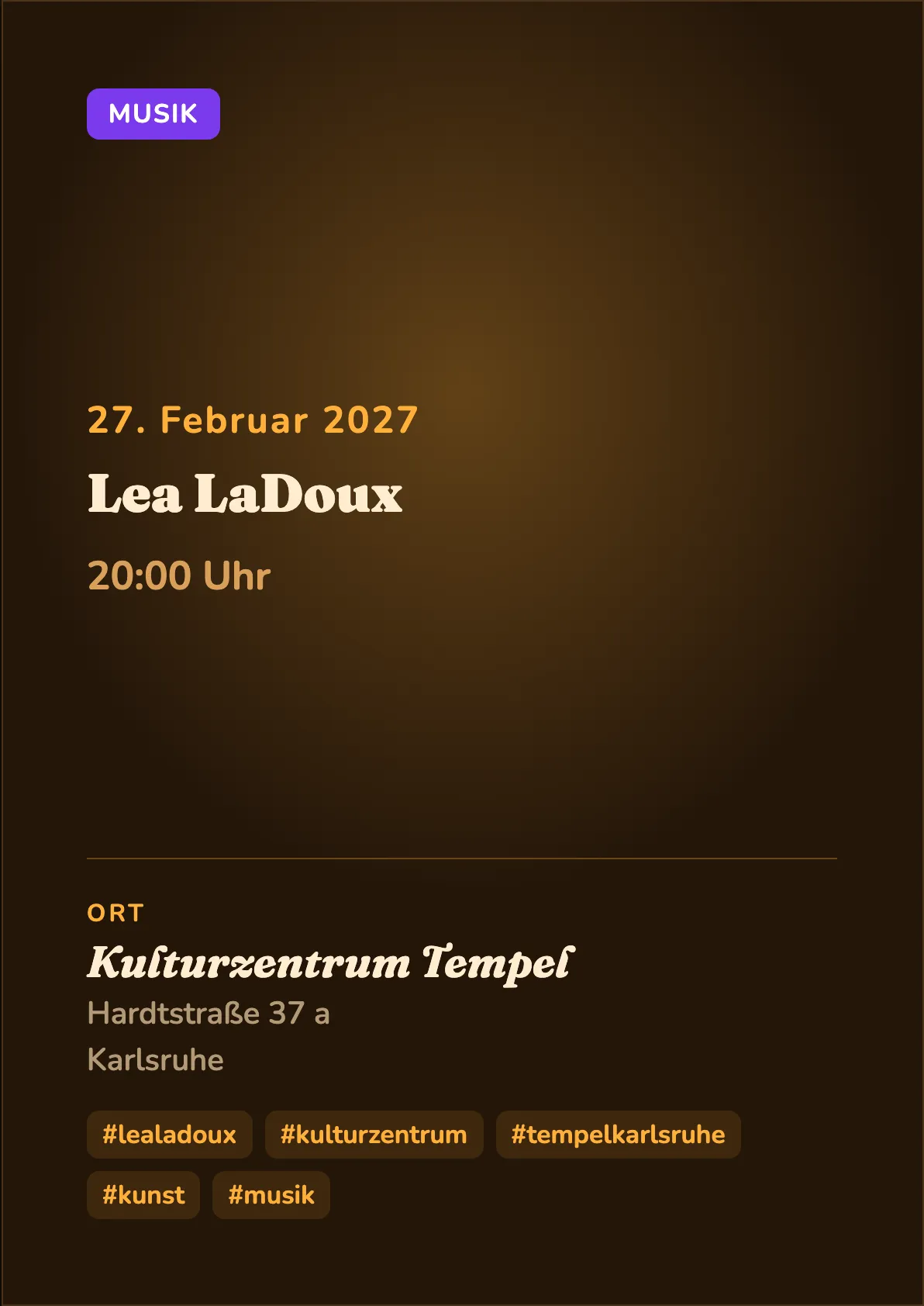 Veranstaltungsflyer