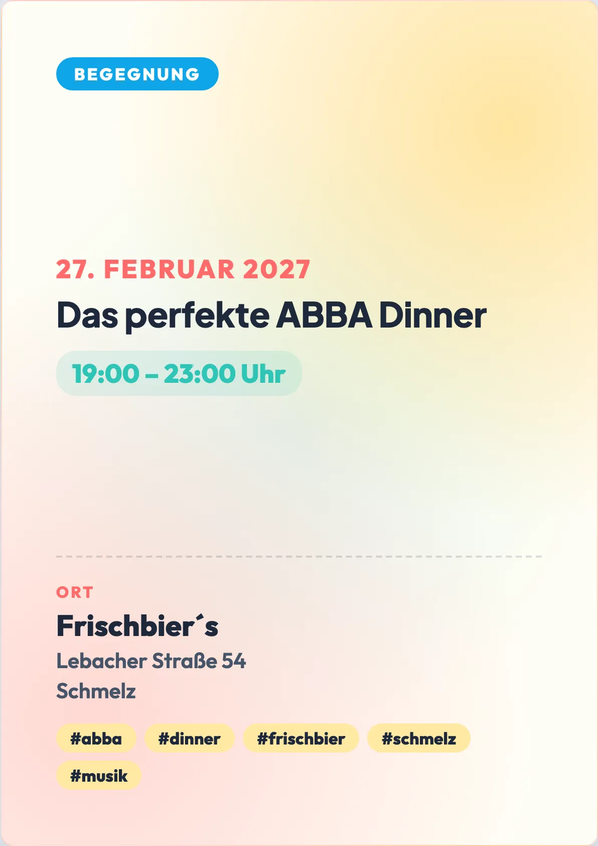 Veranstaltungsflyer