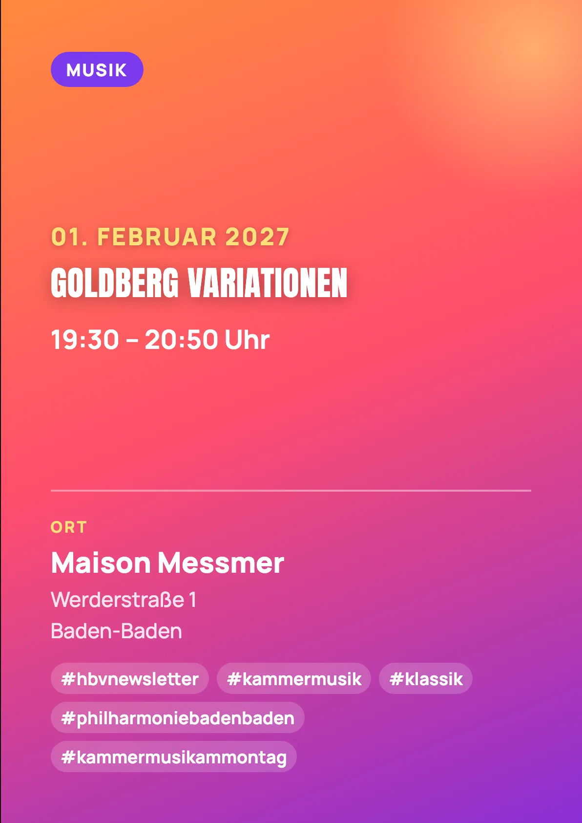 Veranstaltungsflyer
