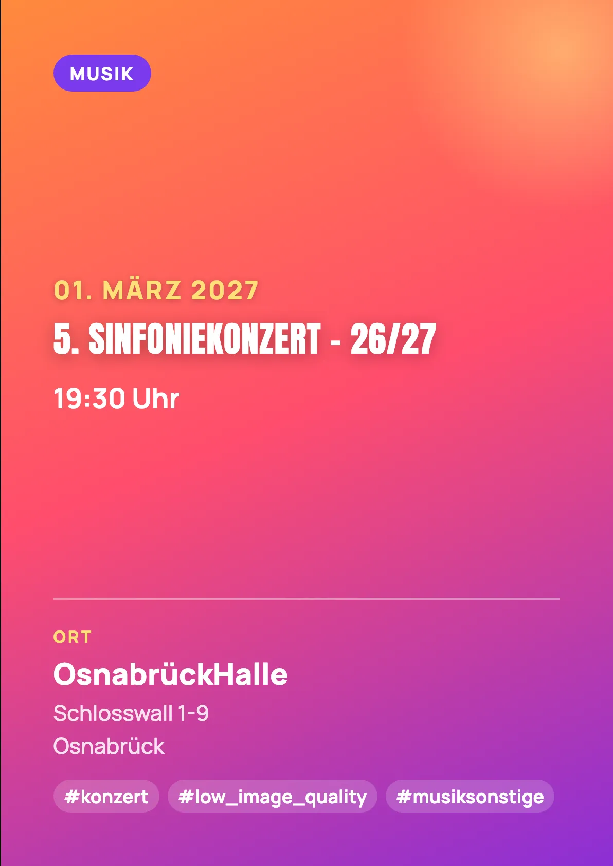 Veranstaltungsflyer