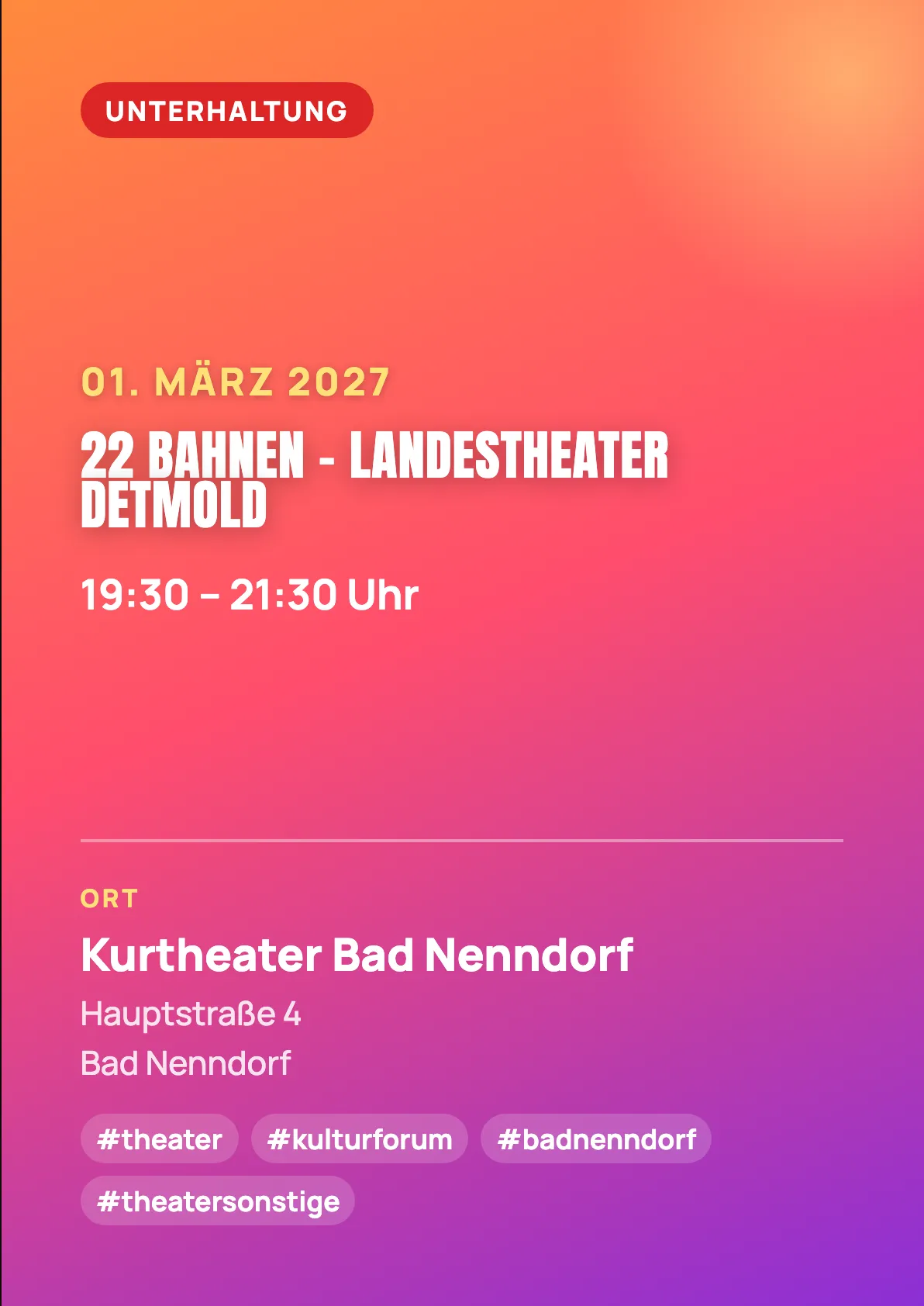 Veranstaltungsflyer