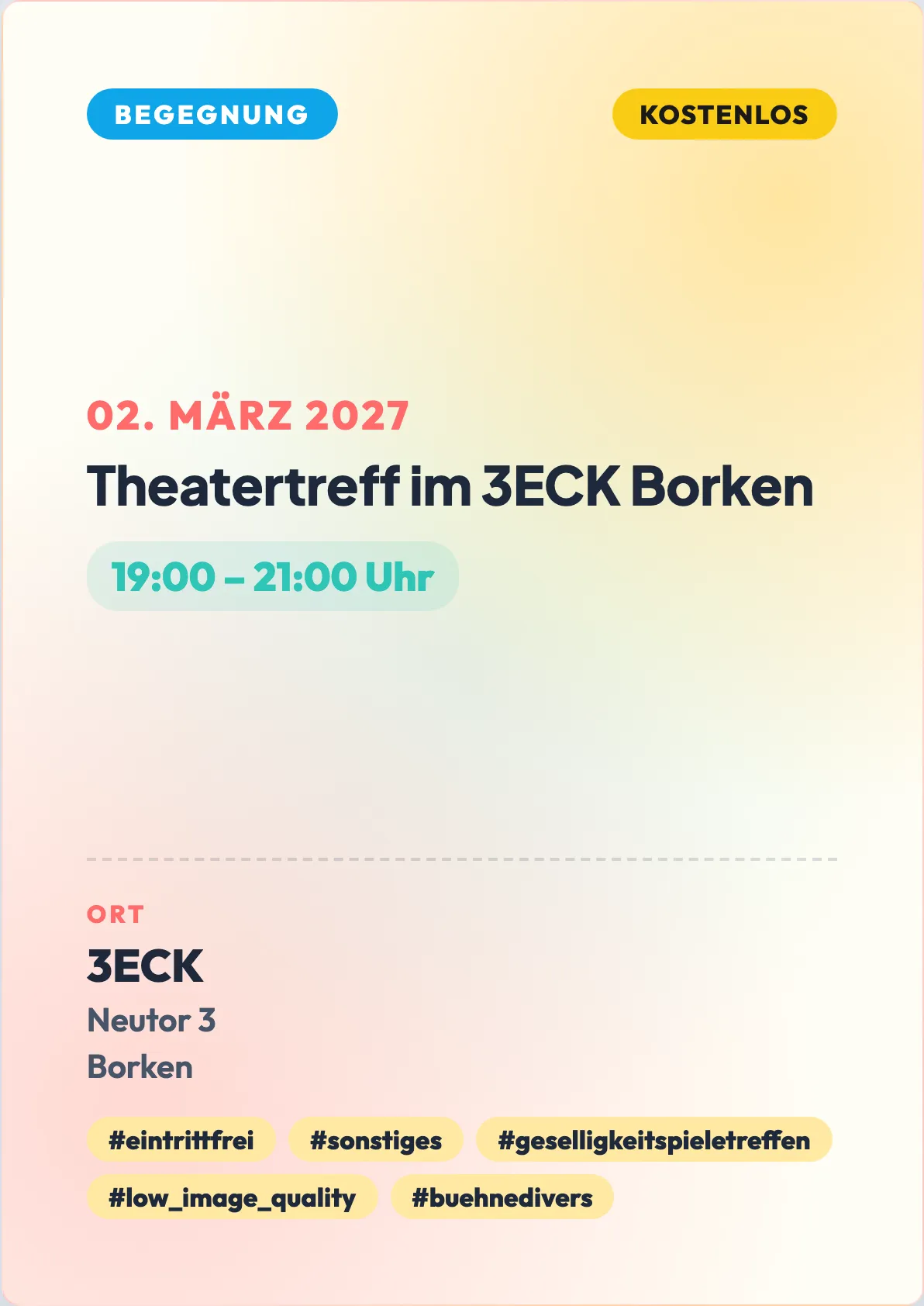 Veranstaltungsflyer