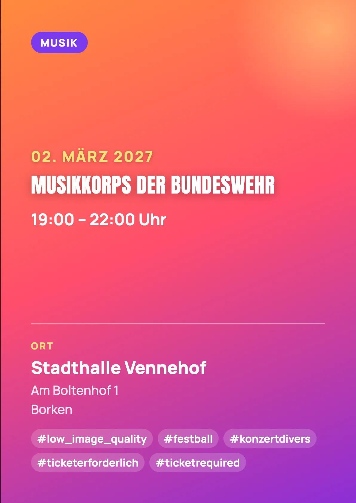 Veranstaltungsflyer