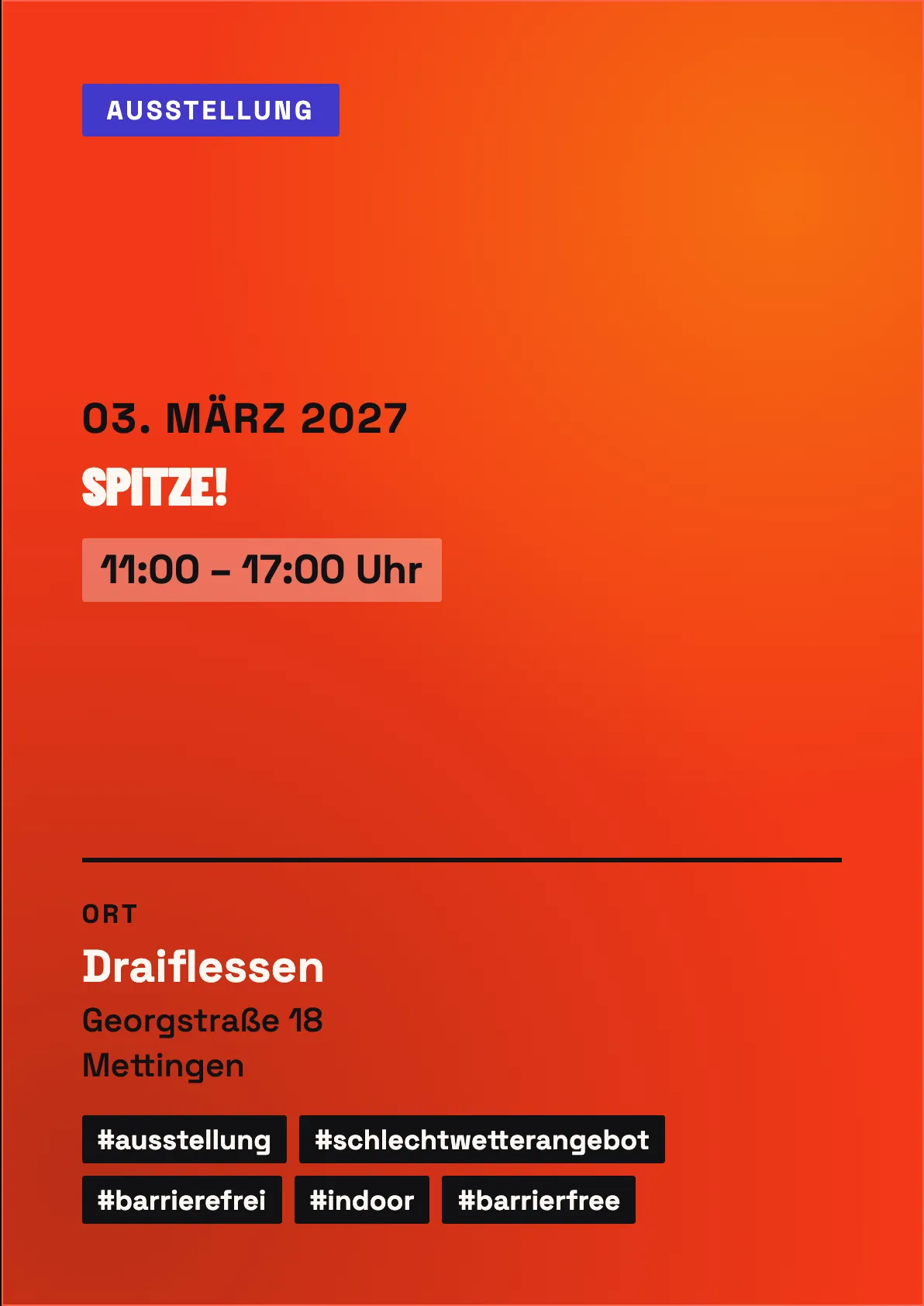 Veranstaltungsflyer