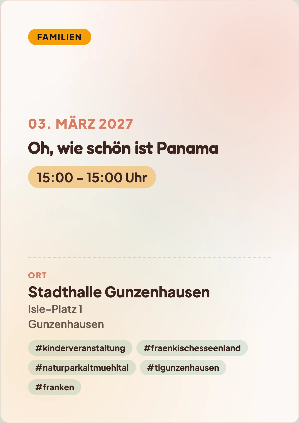 Veranstaltungsflyer