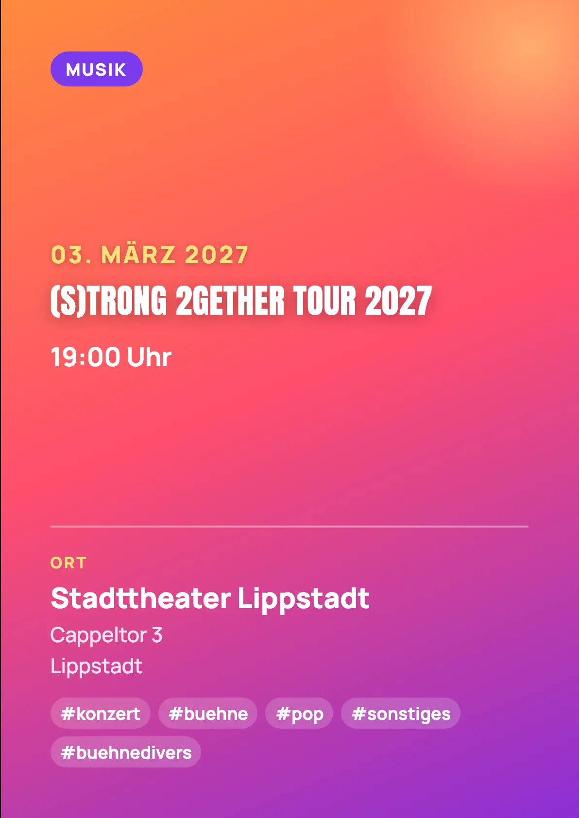 Veranstaltungsflyer